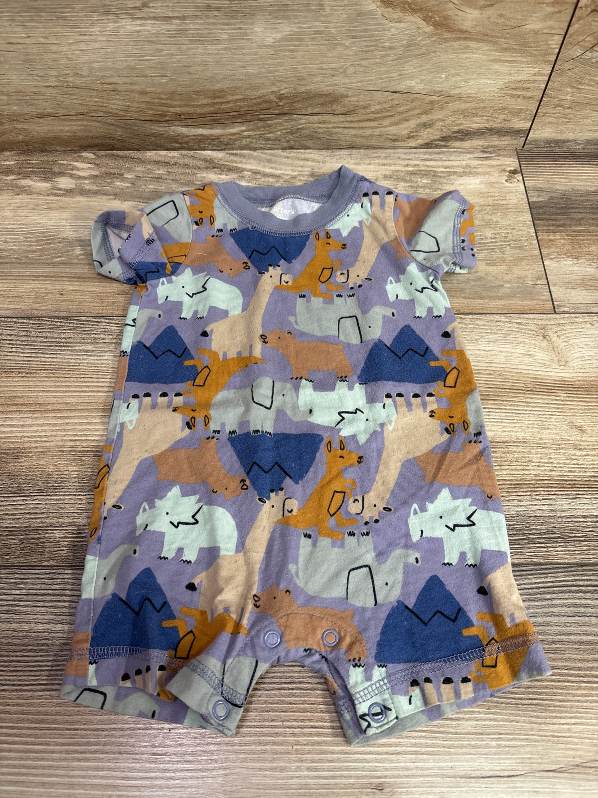 Carter's Shortie Romper Blue sz 9m