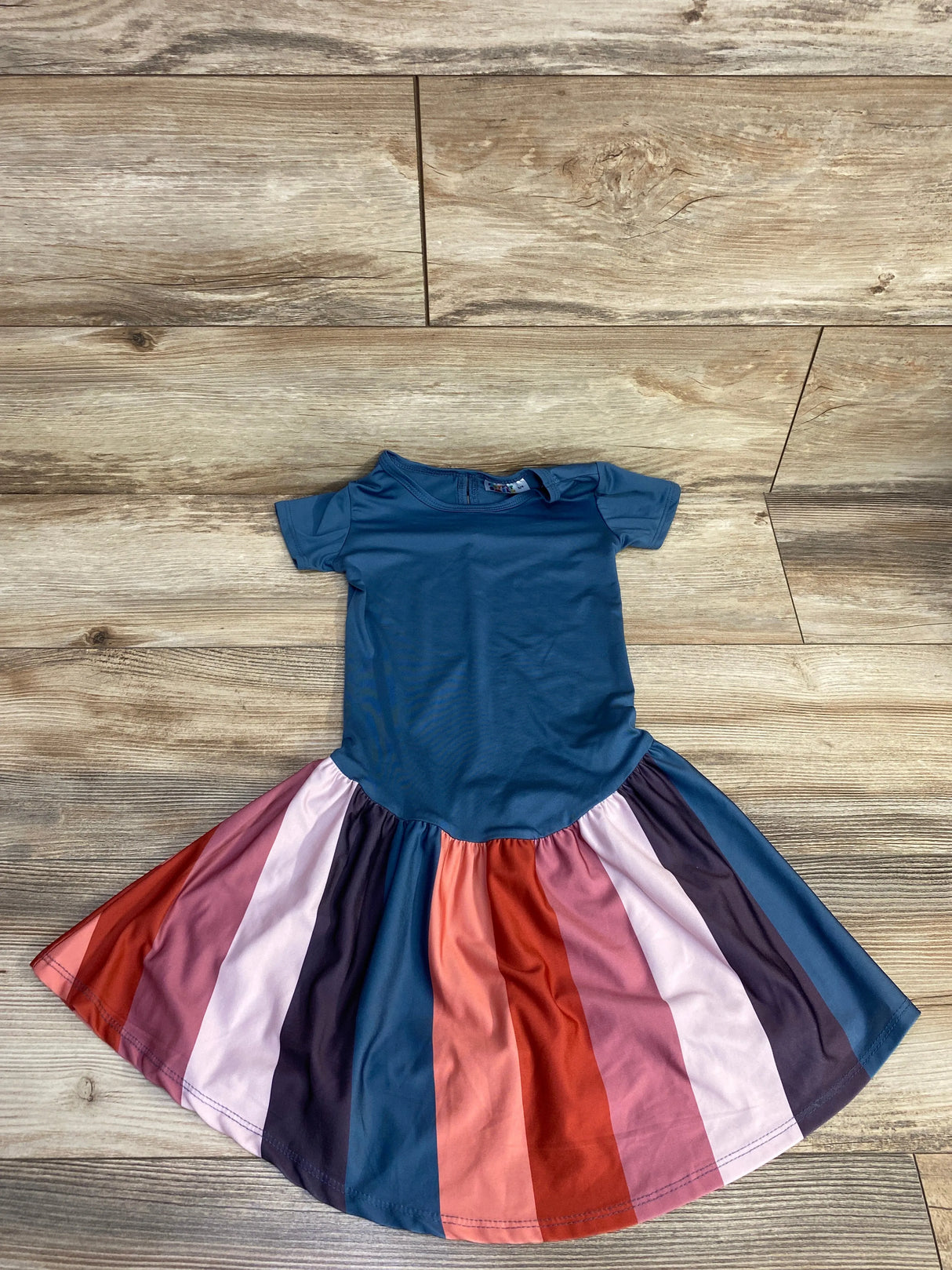 Dot Dot Smile Twirl Dress Blue sz 3-4T - Me n Mommy To Be