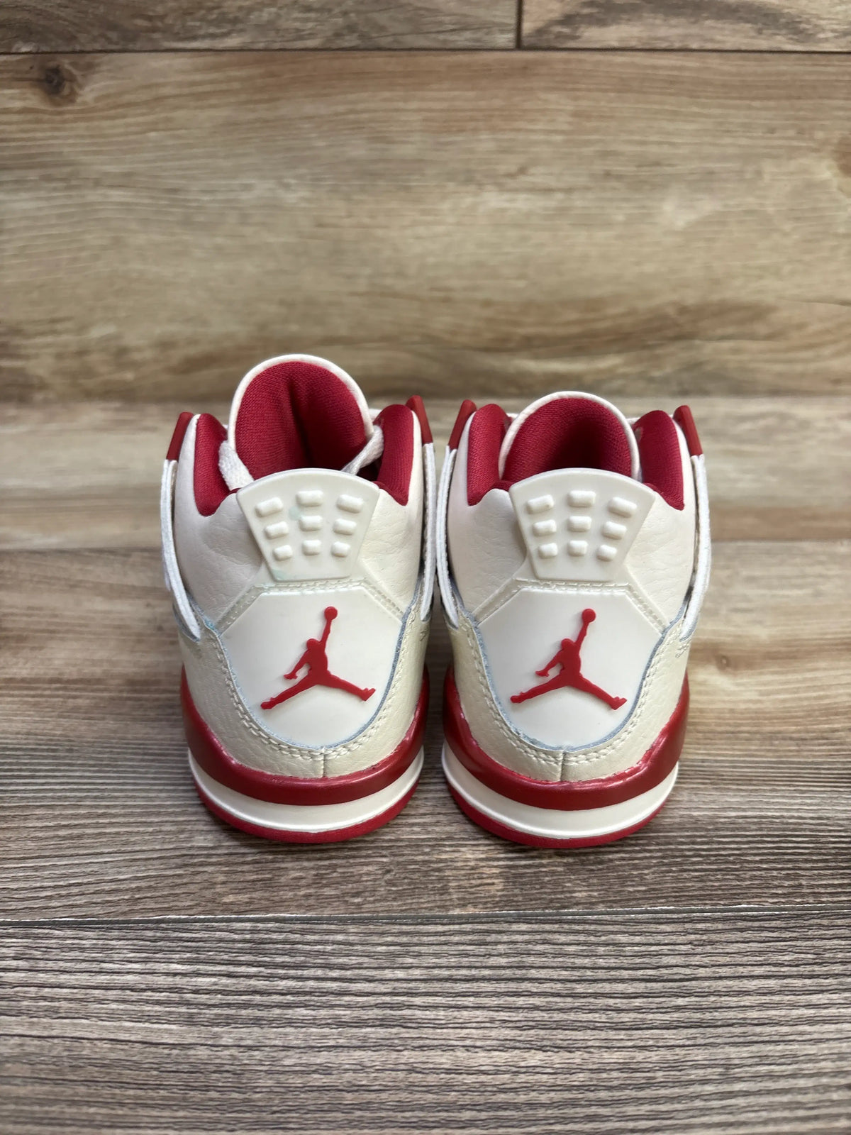 Air Jordan 4 Retro Sneakers Ivory/Sierra Red sz 11c