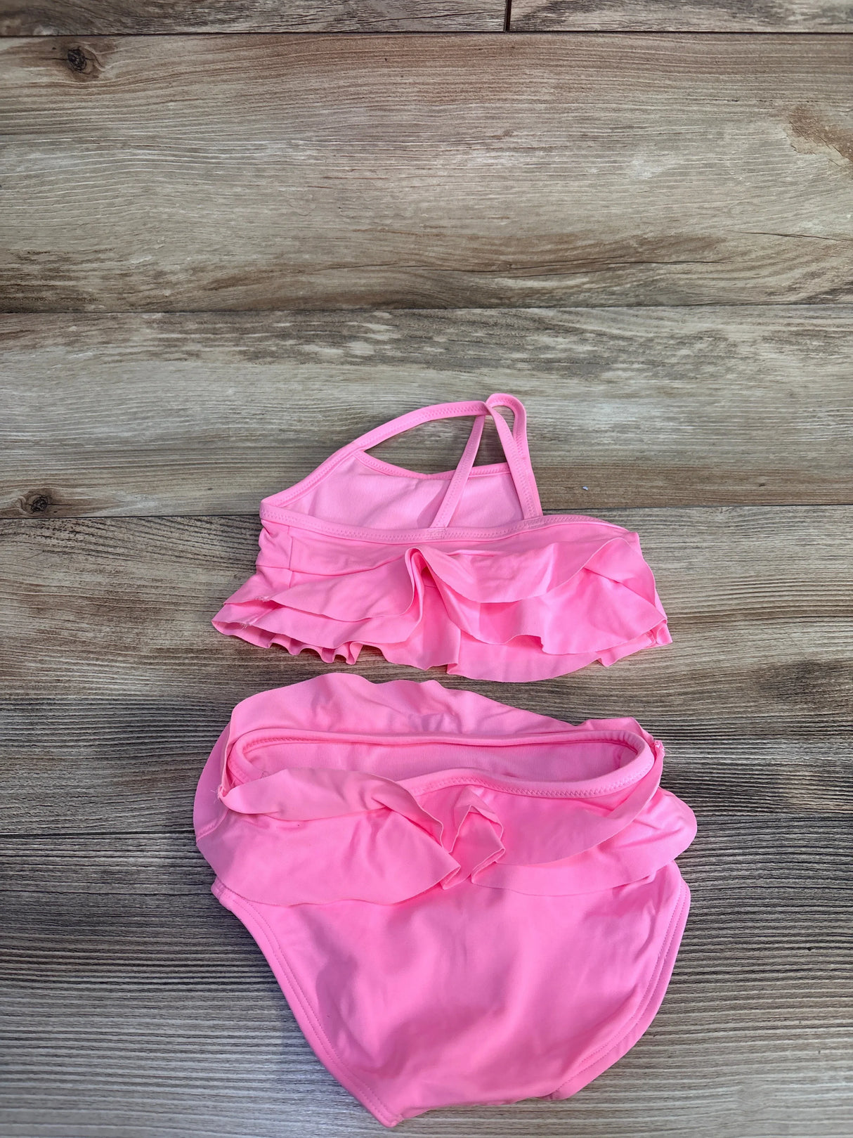 Amazon Essentials x Sofia Grainge 2pc Crisscross Strap Swimsuit Pink sz 12m