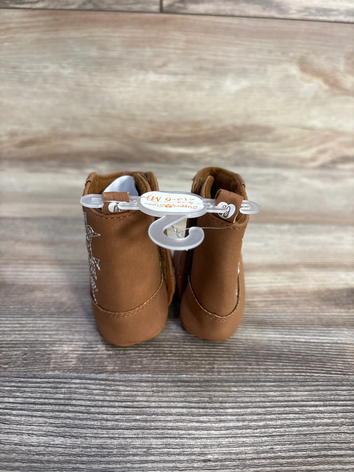 NEW First Steps Western Soft Sole Boots Brown sz 1/2c