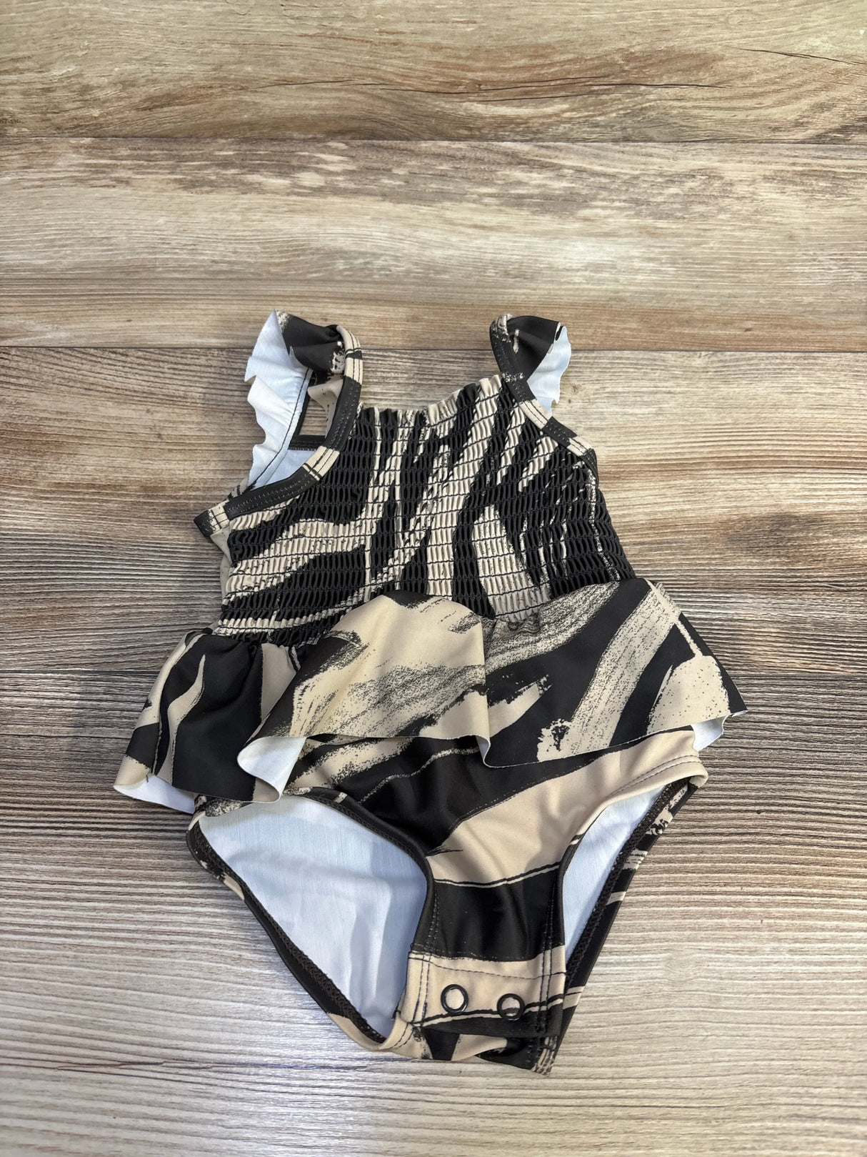Carter's 1pc Smocked Swimsuit Brown sz 6m