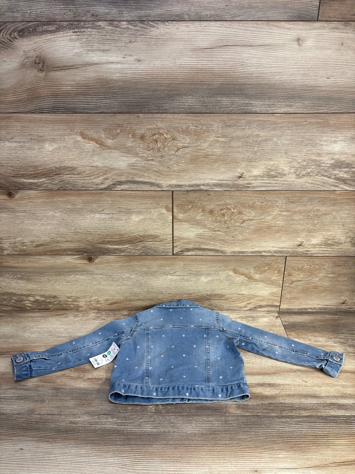 NEW OshKosh Heart Denim Button Up Jacket Blue sz 3T