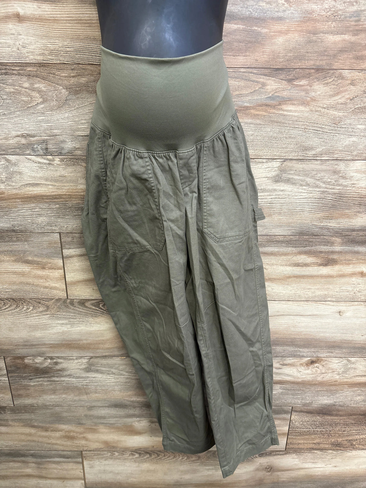 Old Navy Maternity Rollover-Waist Pants Green sz Medium
