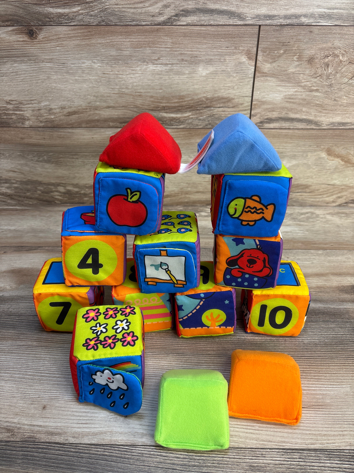 Melissa & Doug K's Kids Match and Build Soft Blocks 14pc