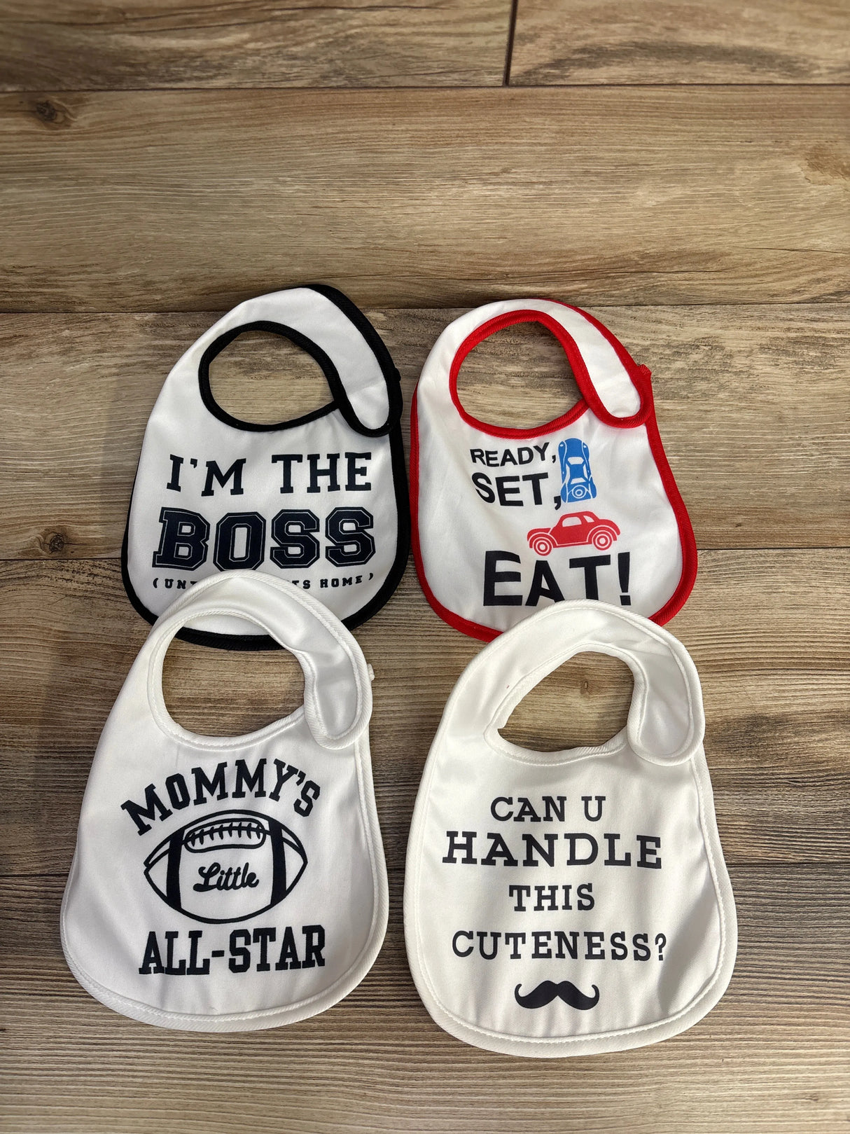 Waterproof Bibs White 4pk