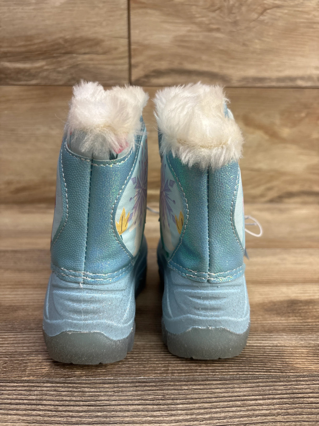 NEW Toddler Girls' Frozen Light-Up Winter Snow Boots sz 6c