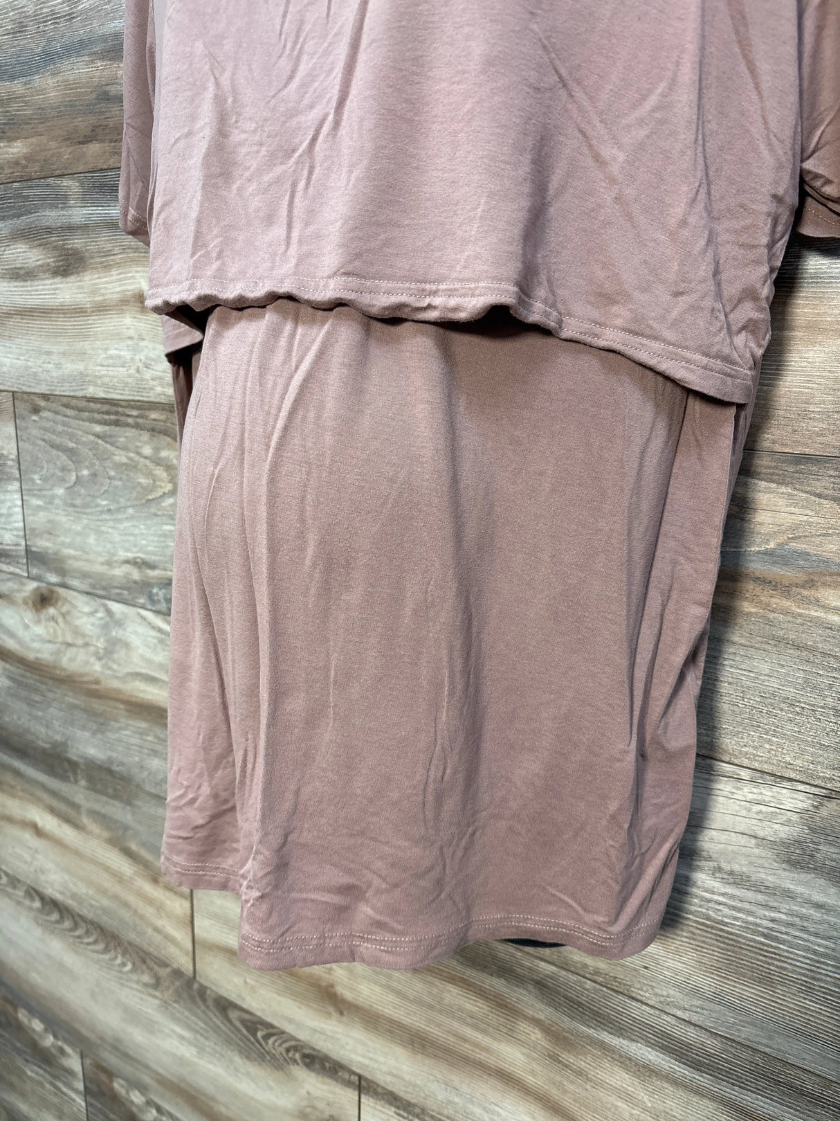 Smallshow Short Sleeve Nursing Top Rose Gold sz XXL
