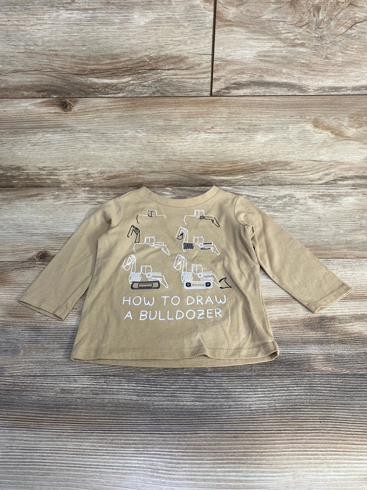 First Impressions How To Draw A Bulldozer Shirt Beige sz 12m - Me n Mommy To Be