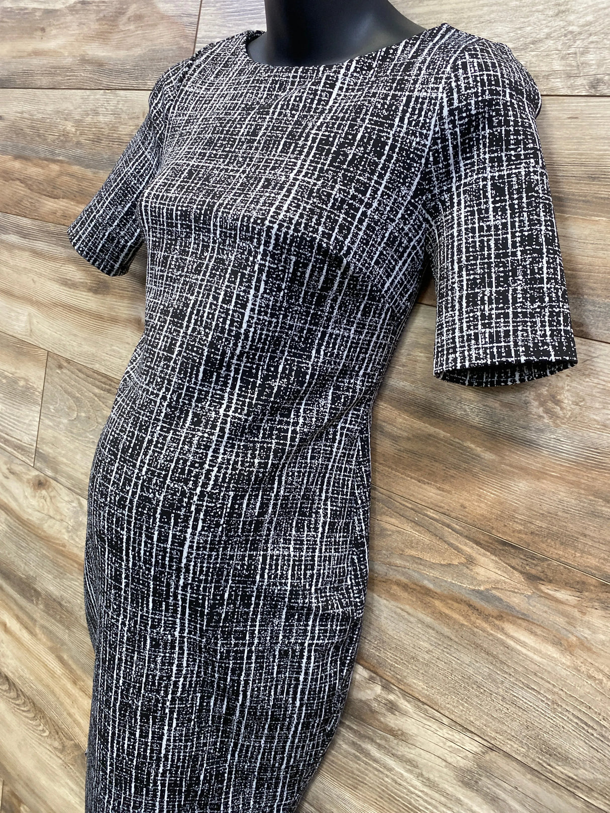 A Pea In The Pod Maternity Jacquard Sheath Dress Black sz Small - Me n Mommy To Be