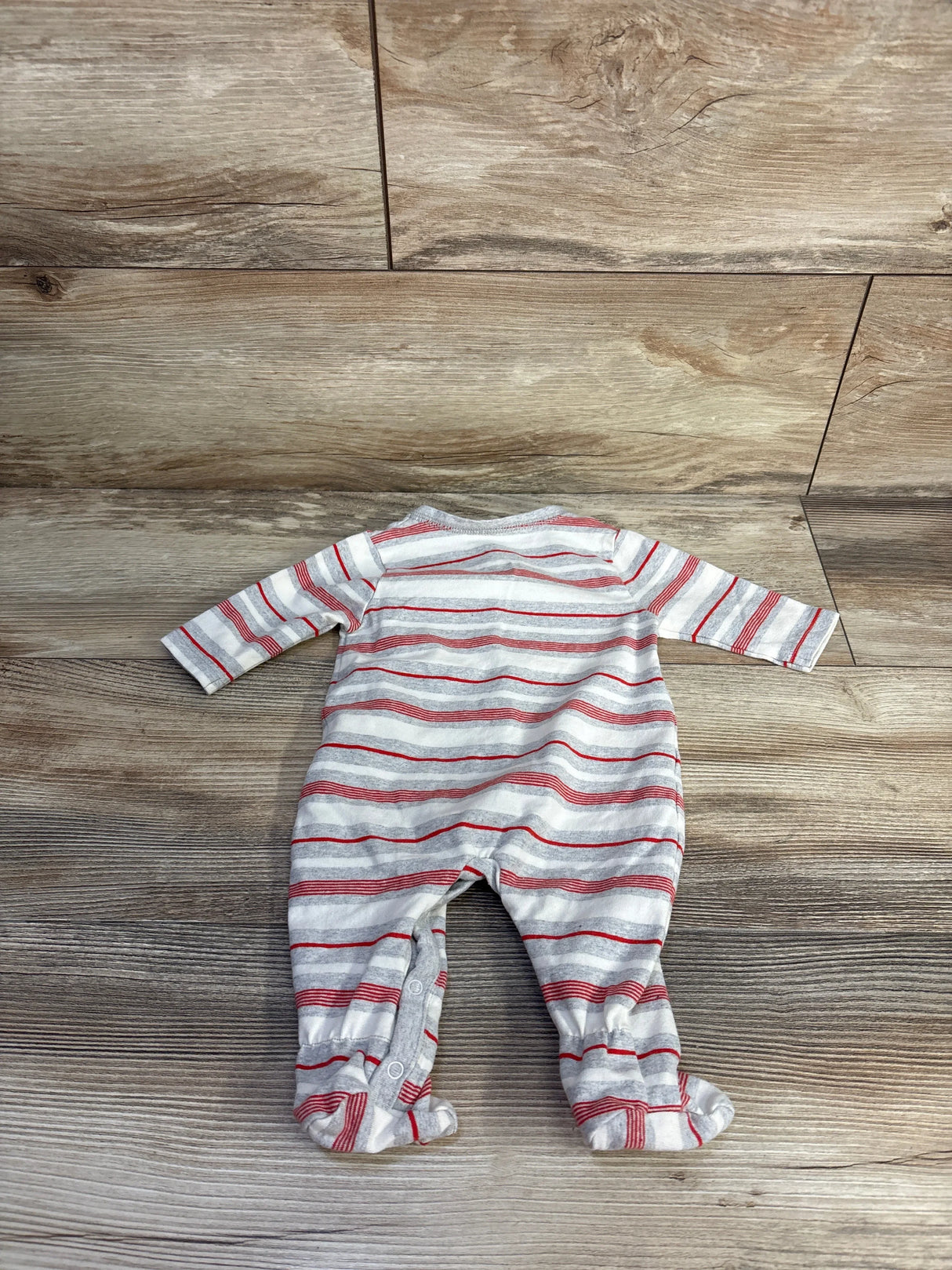 Ever & Ever Striped Sleeper White sz Newborn