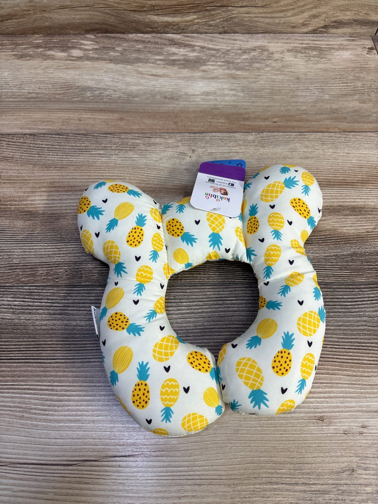 NEW KAKIBLIN Baby Travel Neck Pillow, Pineapple Print
