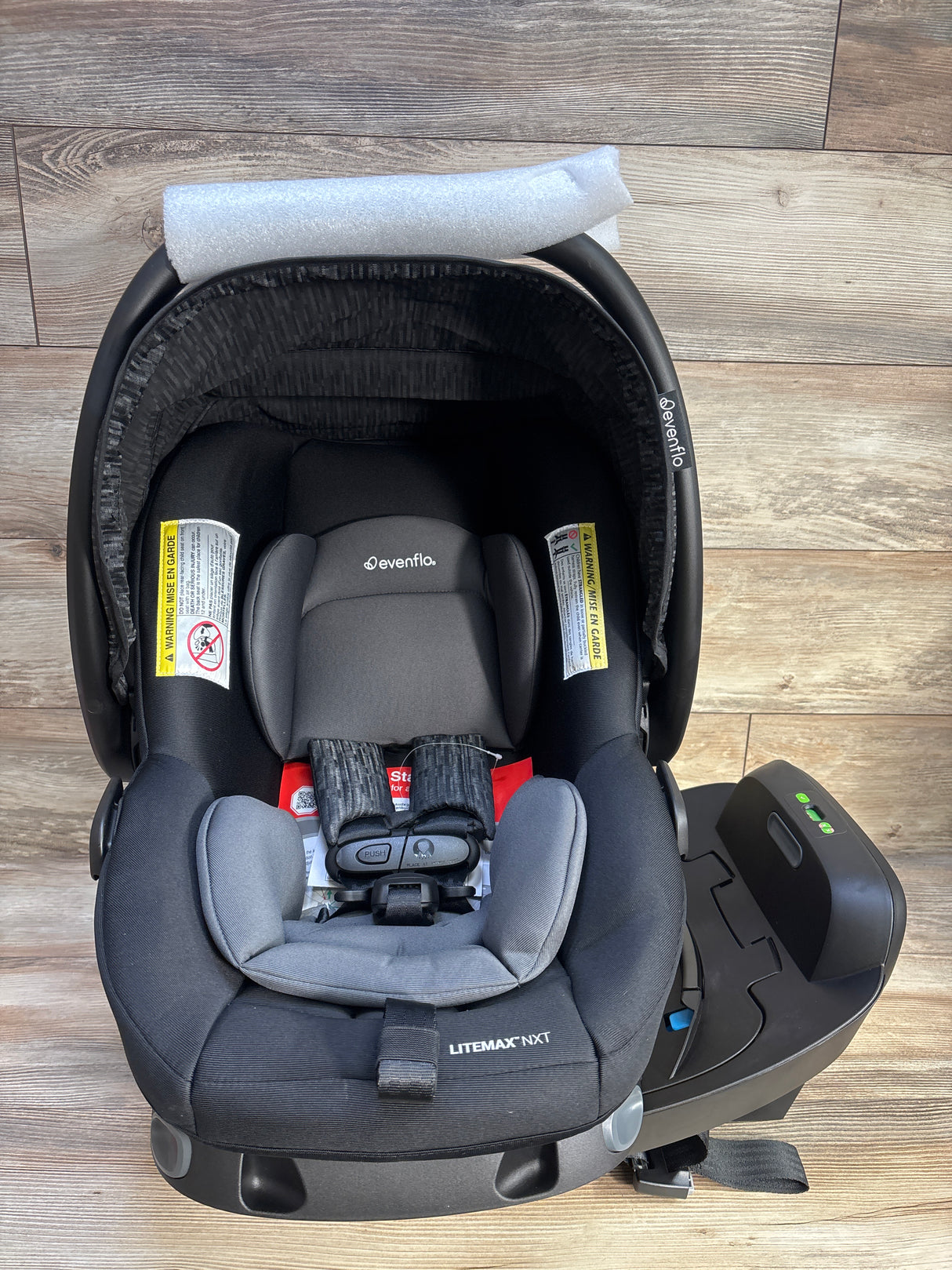 NEW Evenflo Shyft Intuiti Travel System with Revolve180 LiteMax NXT Car Seat-Black Shale