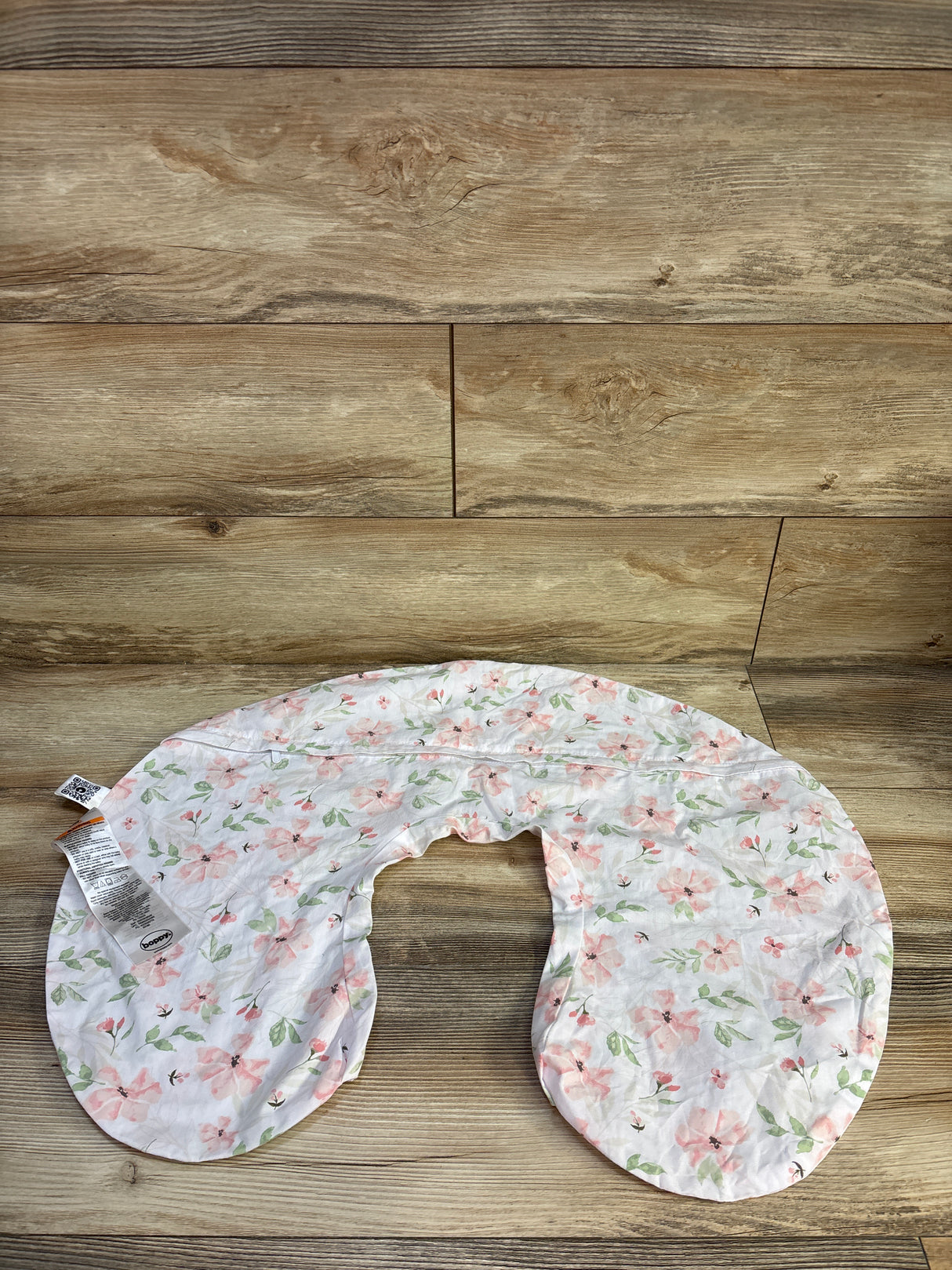 Boppy Nursing Pillow Cover - Pink Floral White