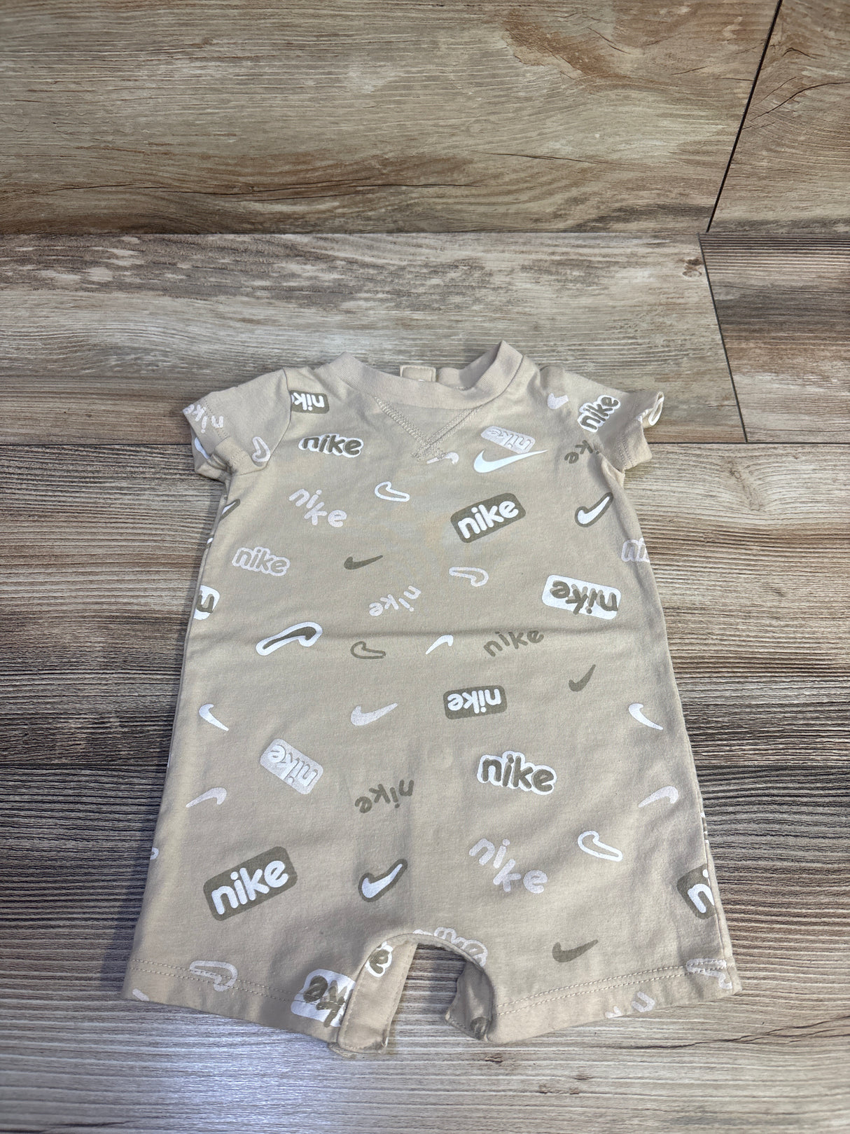 Nike Logo Romper Beige sz 3m