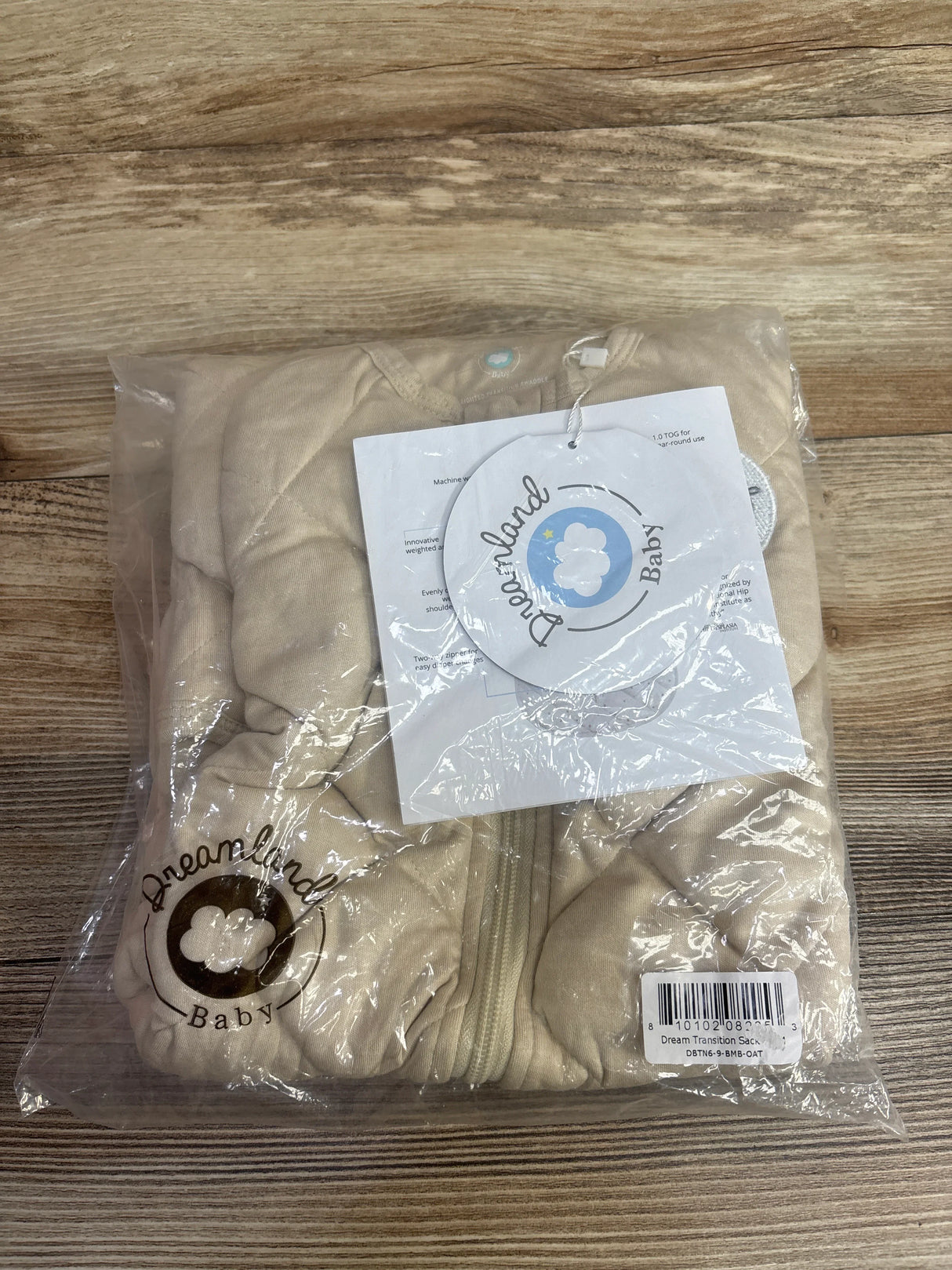 NEW Dreamland Baby Dream Weighted Transition Swaddle Oat sz 6-9m