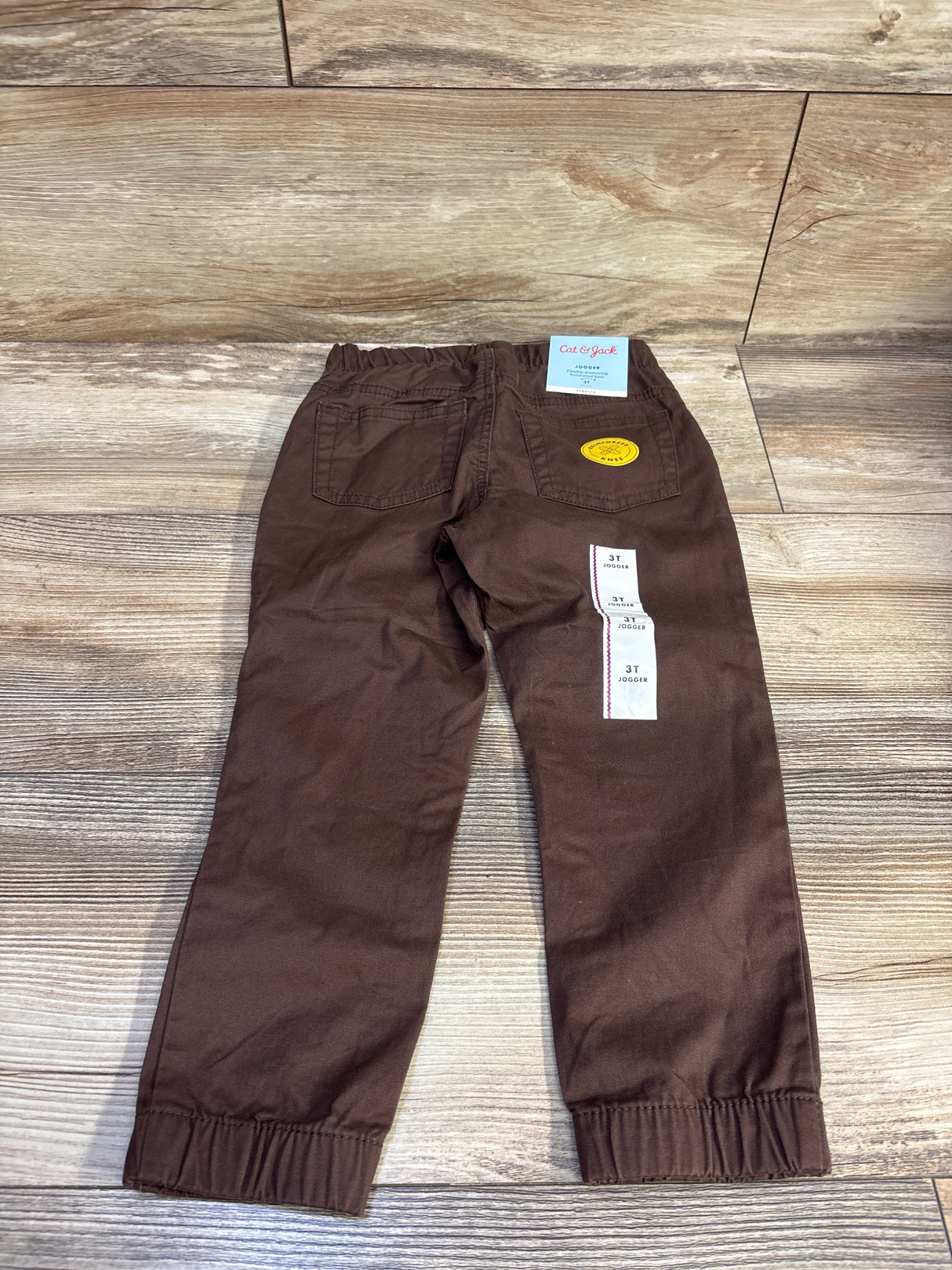 NEW Cat & Jack Drawstring Joggers Brown sz 3T