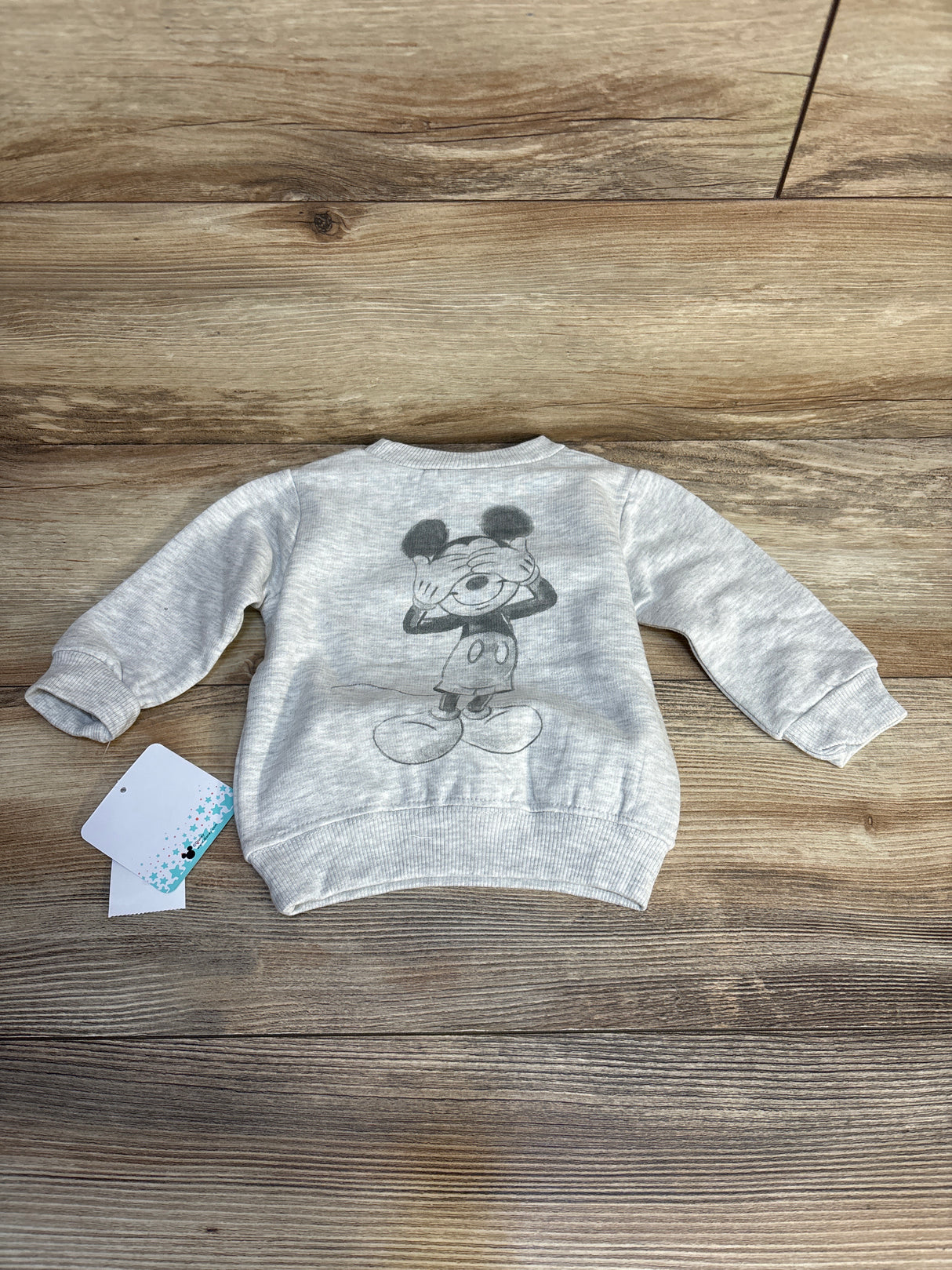NEW Disney Baby Mickey Mouse Sweatshirt Grey sz 0-3m
