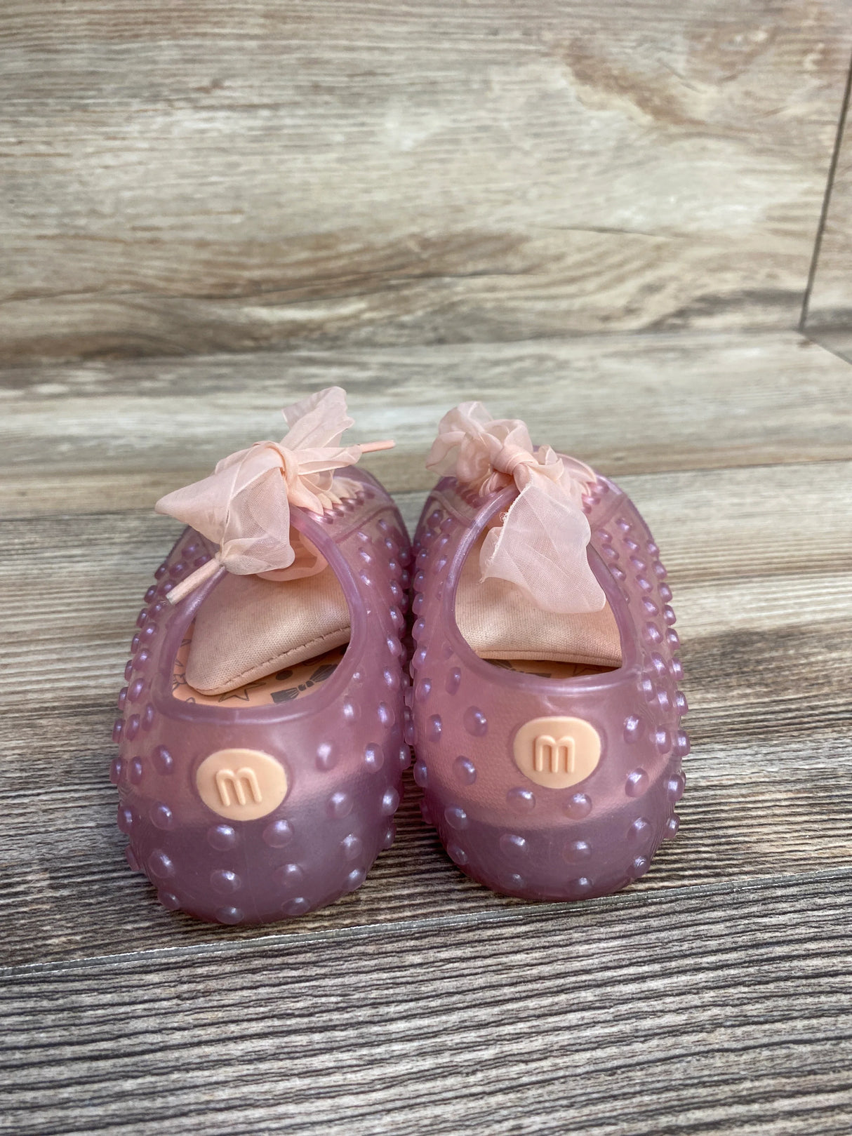 Mini Melissa Polibolha II Lace-Up Jelly Sneakers sz 9c - Me n Mommy To Be