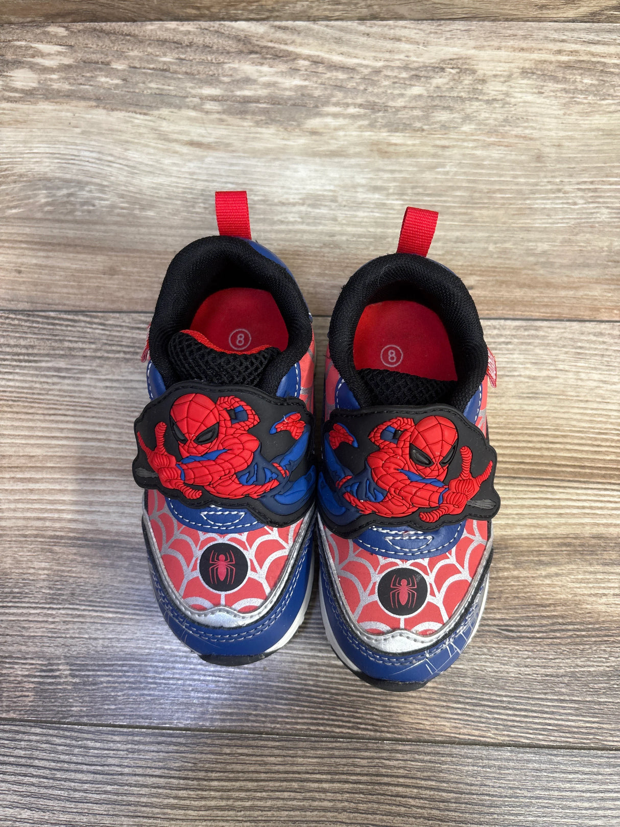 Marvel Spider-Man Light Up Sneakers Red sz 8c
