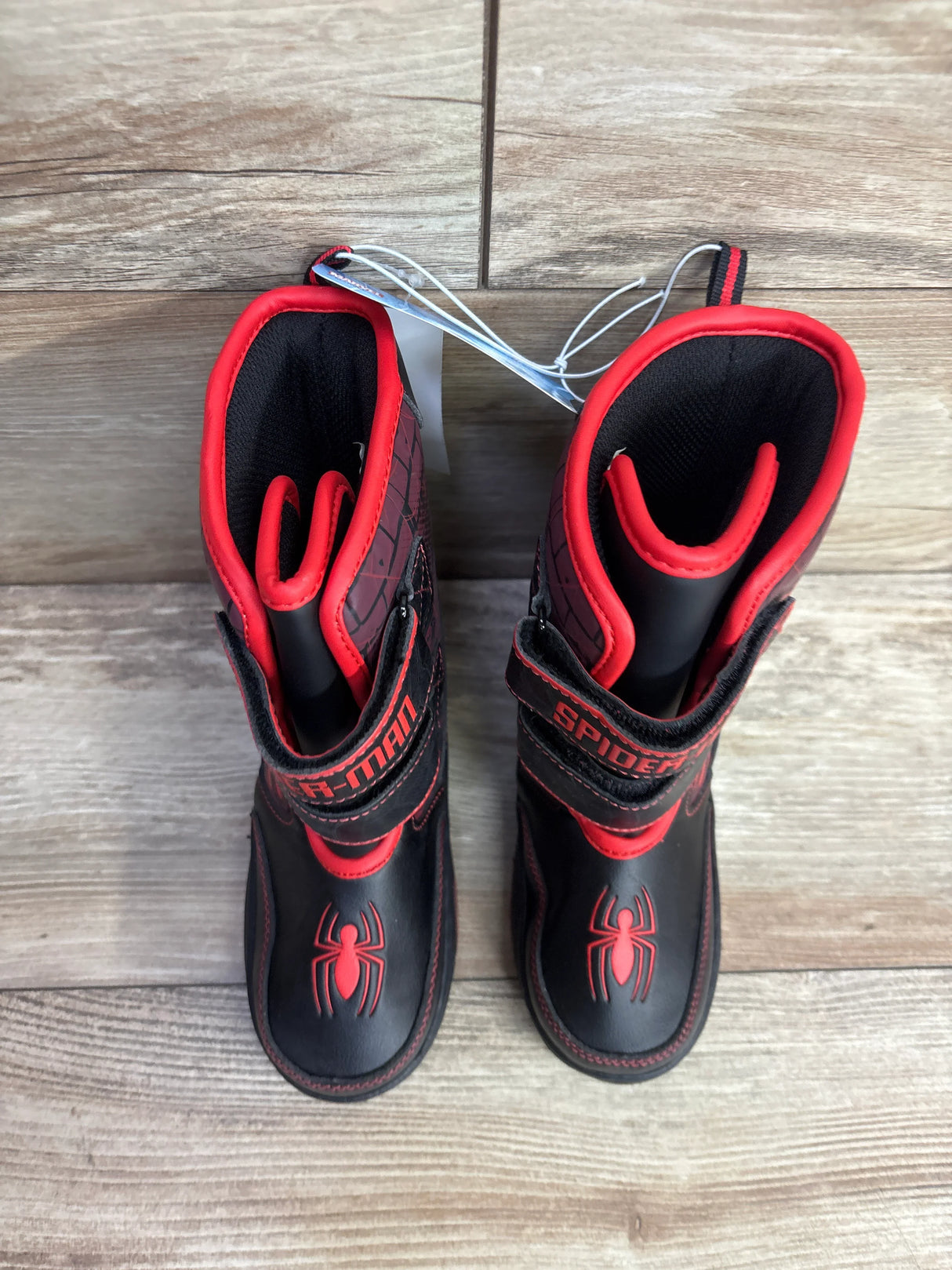 NEW Marvel Spider-Man Light-Up Winter Boots Black sz 13c