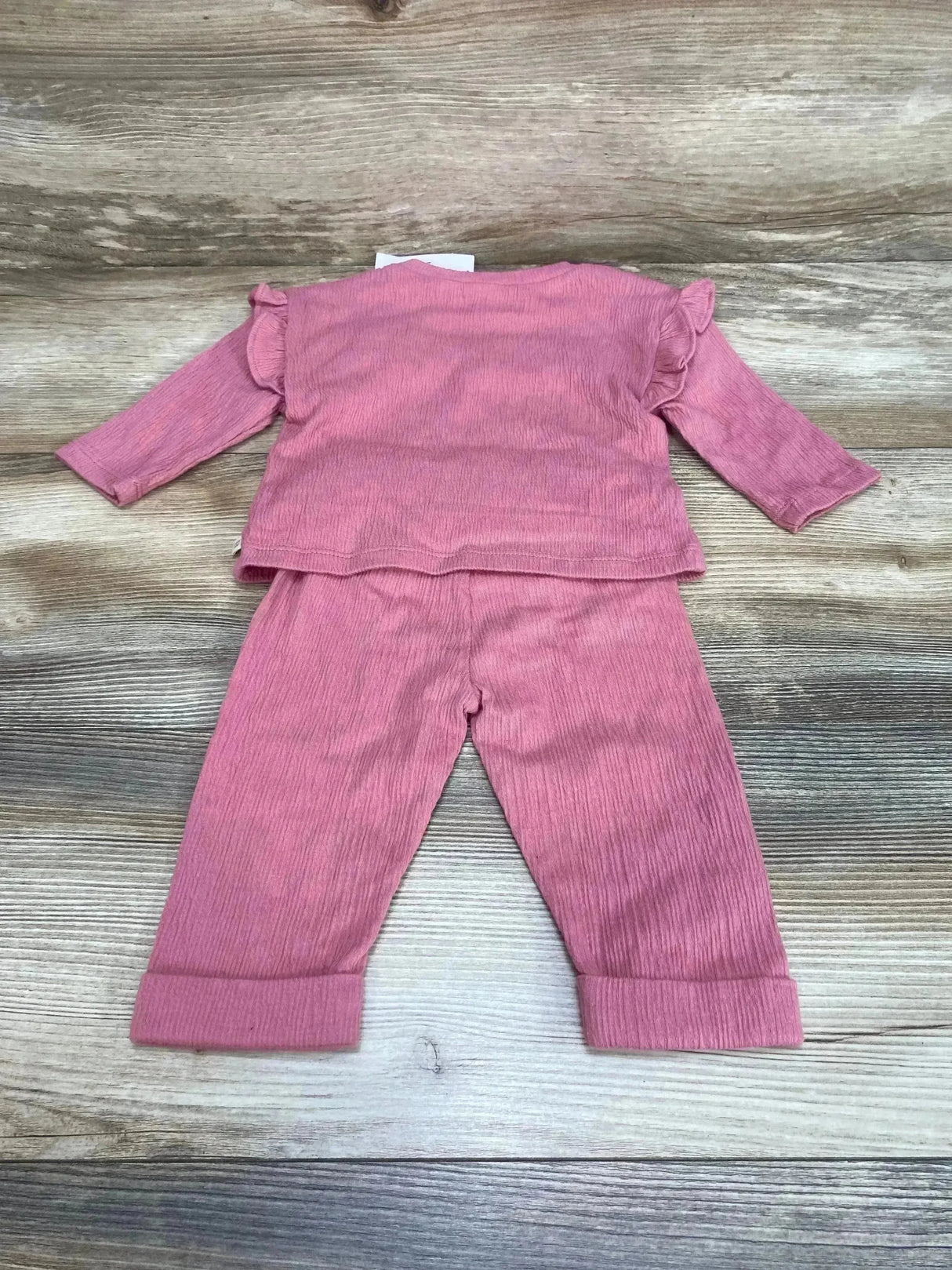 NEW Baby Gap 2pc Ruffle Time Shirt & Pants Pink sz 3-6m - Me n Mommy To Be