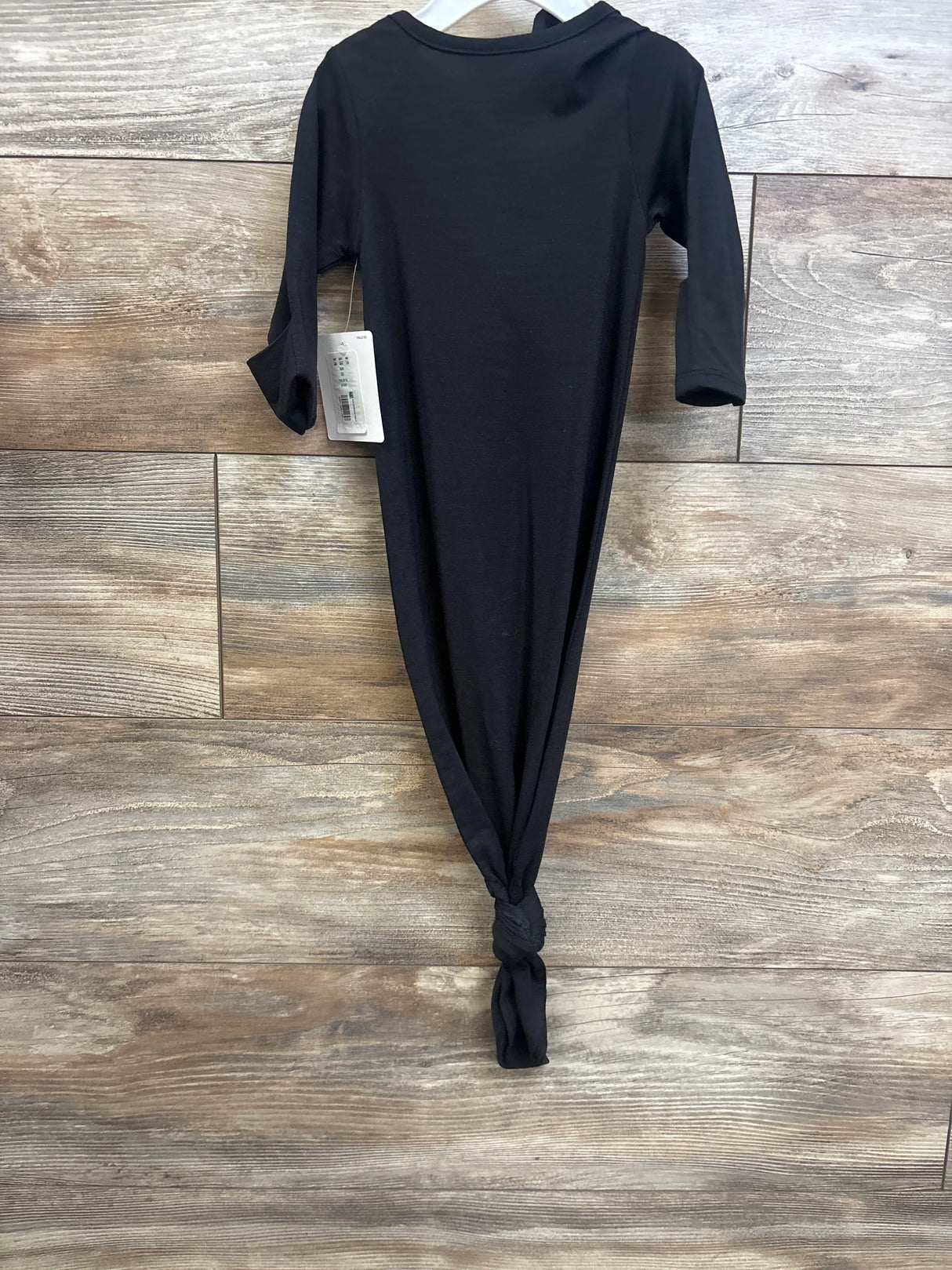 NEW Starting Out 2pc Knotted Sleep Gown & Hat Set Black sz 0-6m