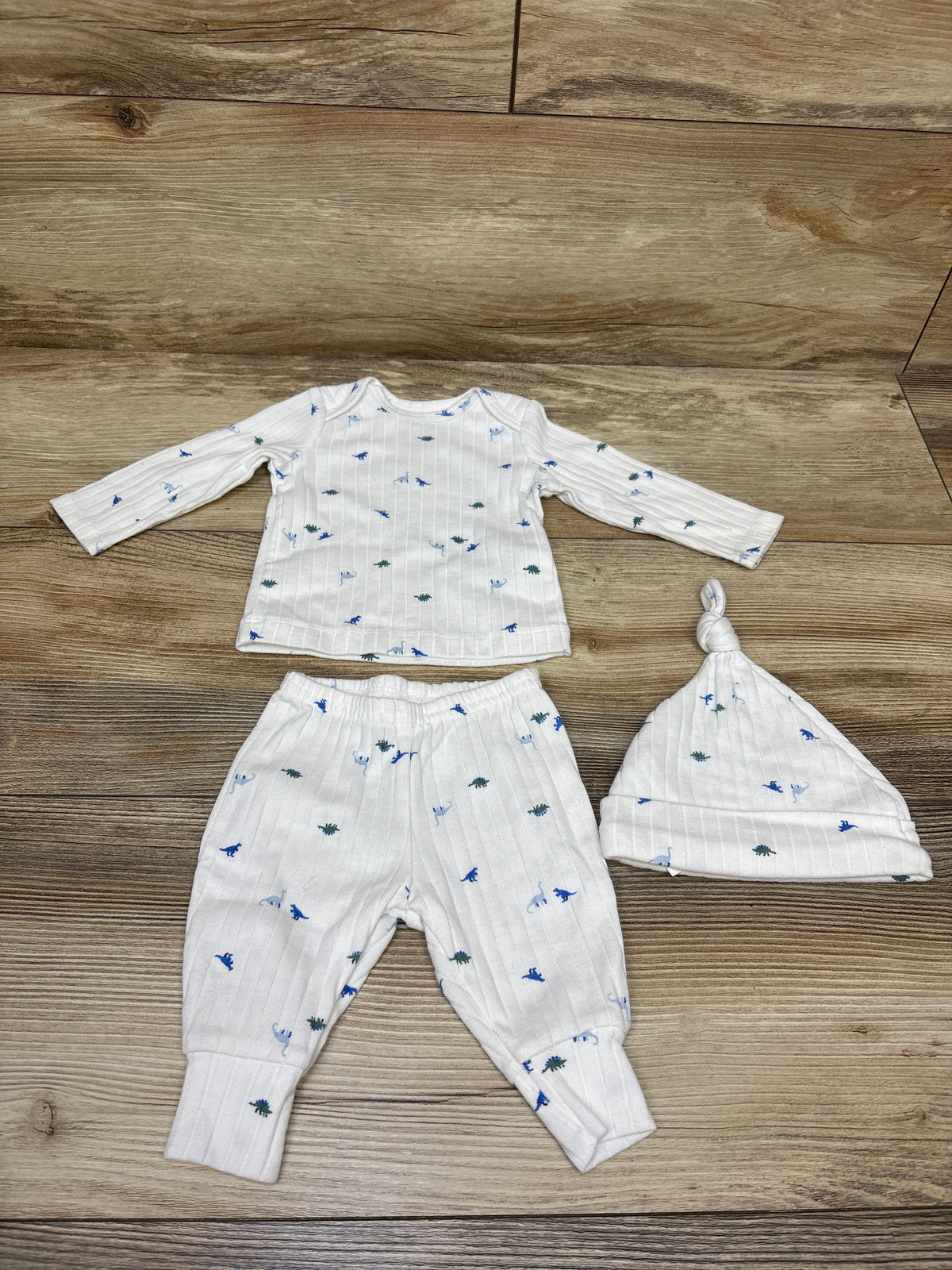 Child Of Mine 3pc Shirt, Pants, & Hat Set White sz Newborn