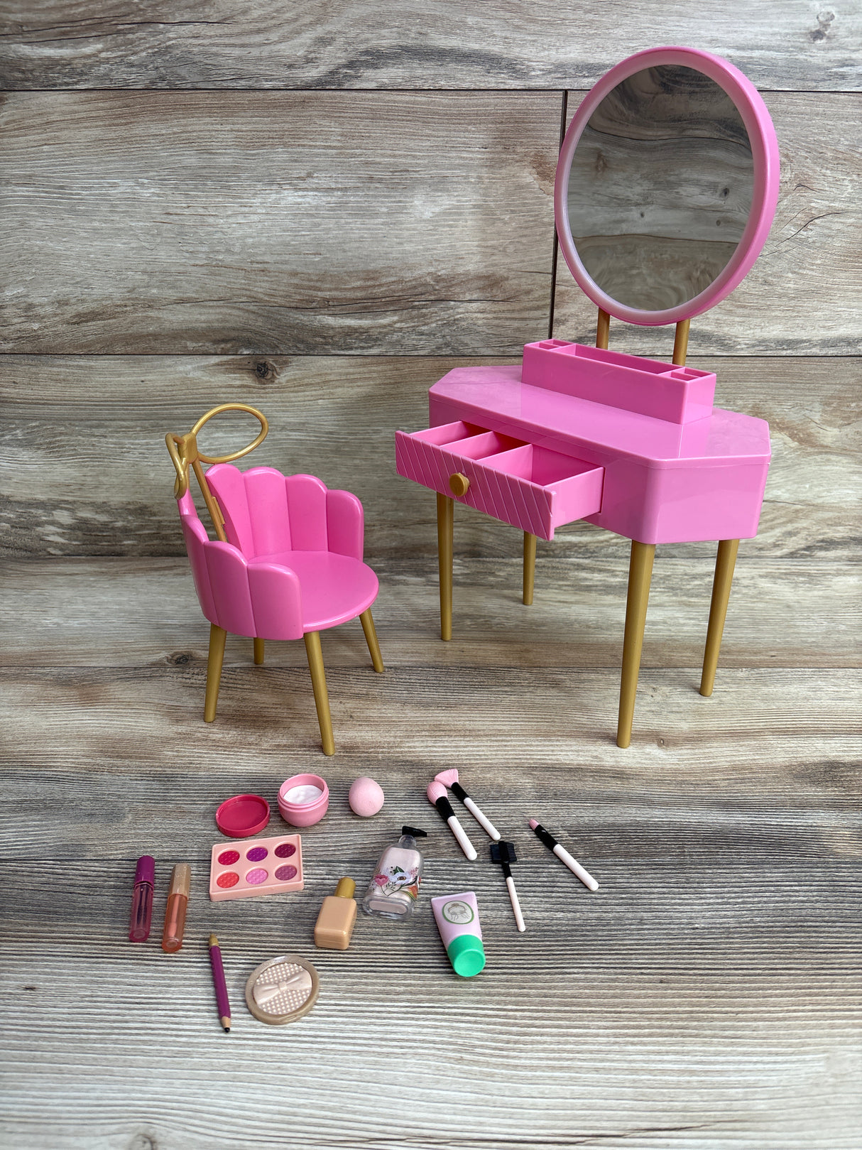 Our Generation Fabulous Fun Pink Vanity Table & Chair