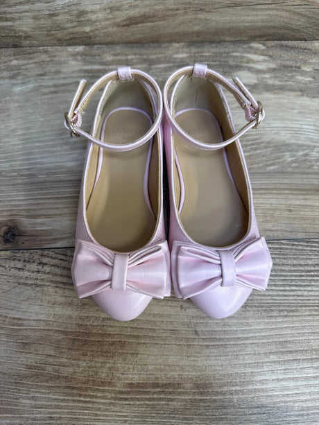 Janie & Jack Patent Bow Ballet Flat in Cotton Candy Pink sz 7c - Me n Mommy To Be