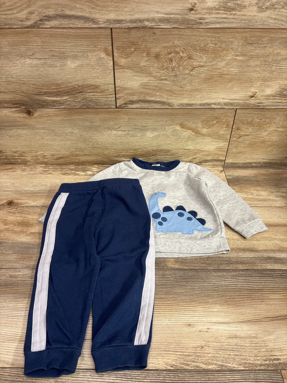 Little Me 2pc Sweatshirt & Pants Set Grey sz 24m