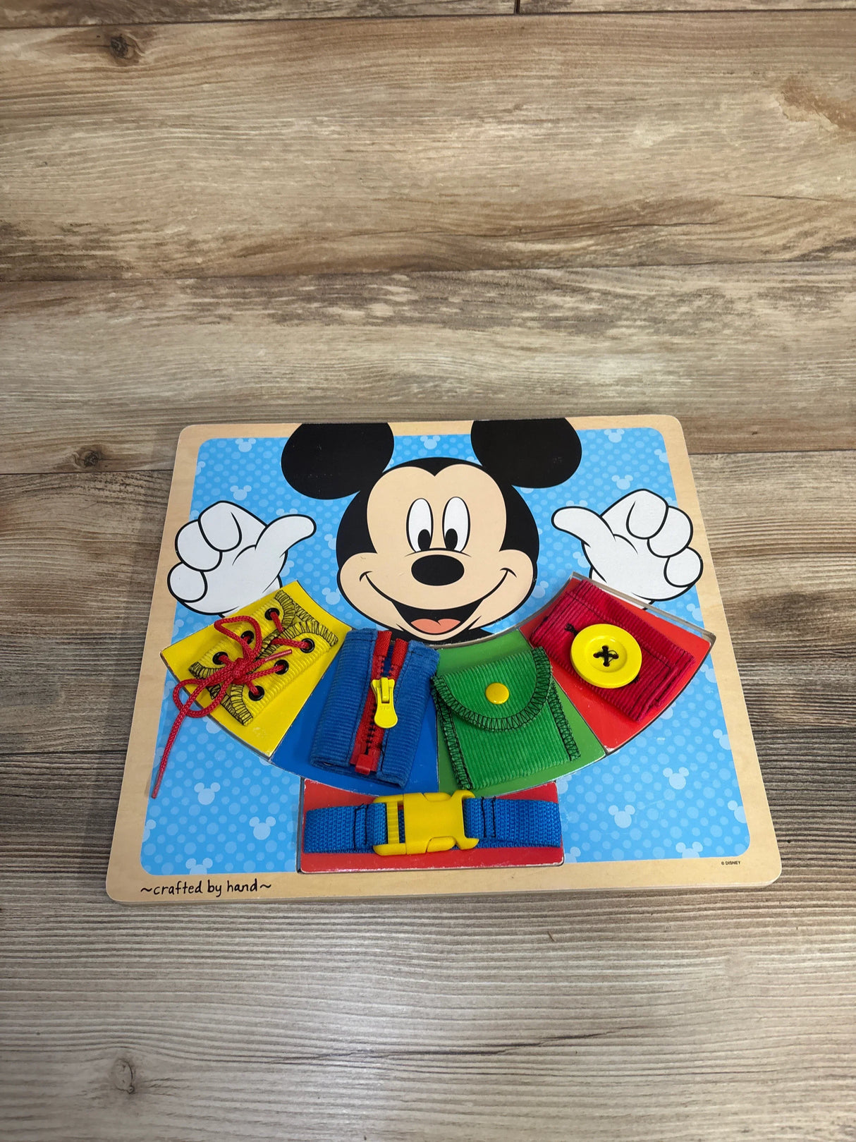 Melissa & Doug Mickey Mouse Wooden Basic Skills Board