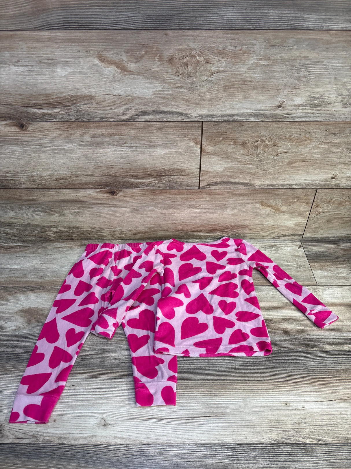 Cat & Jack 2pc Heart Pajama Shirt & Pant Set Pink sz 3T
