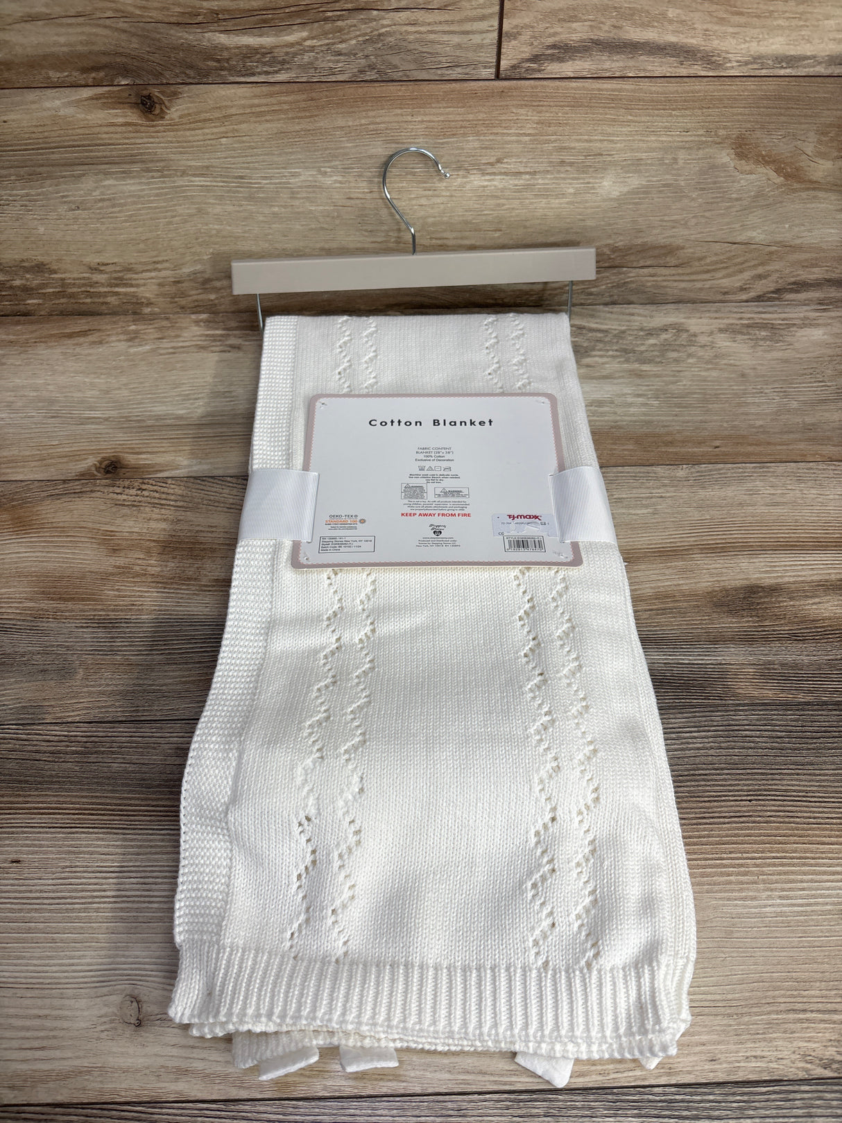 NEW Bonbini Cotton Blanket 0-6m White