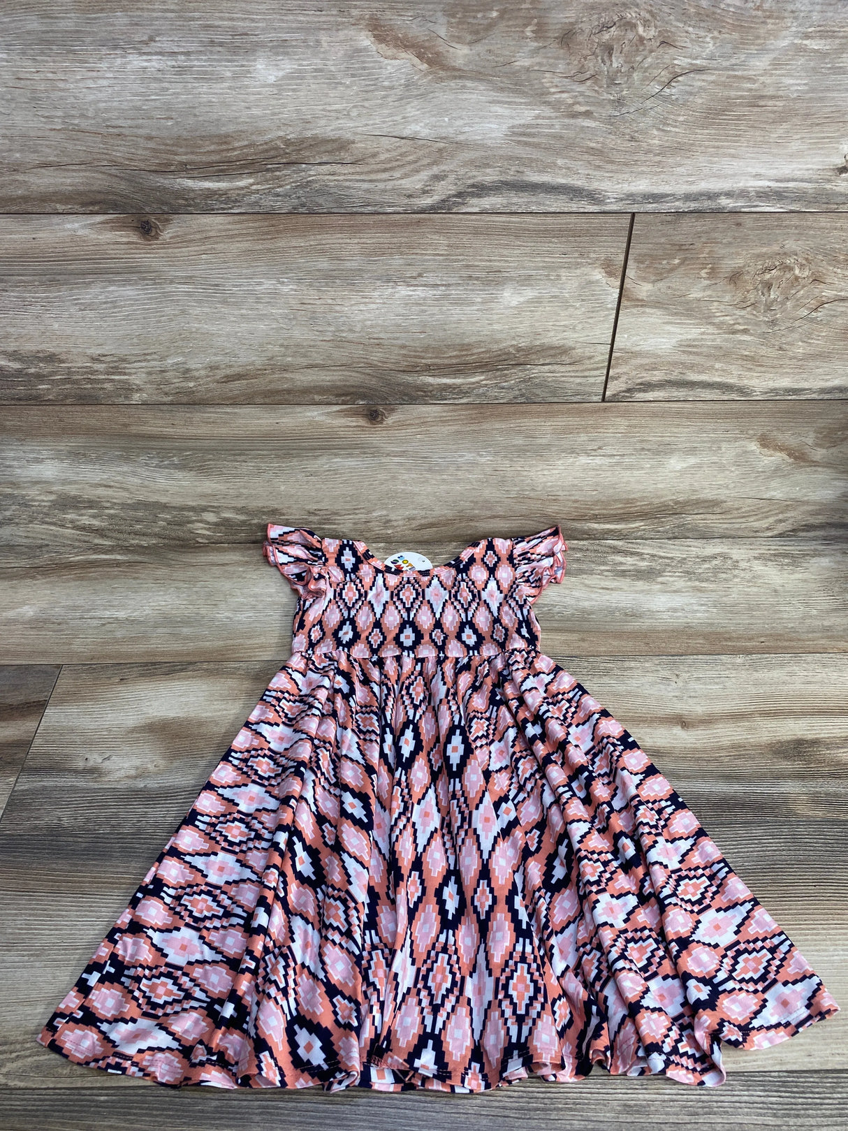 NEW Dot Dot Smile Flutter Sleeve Empire Dress Pink sz 3-4T - Me n Mommy To Be