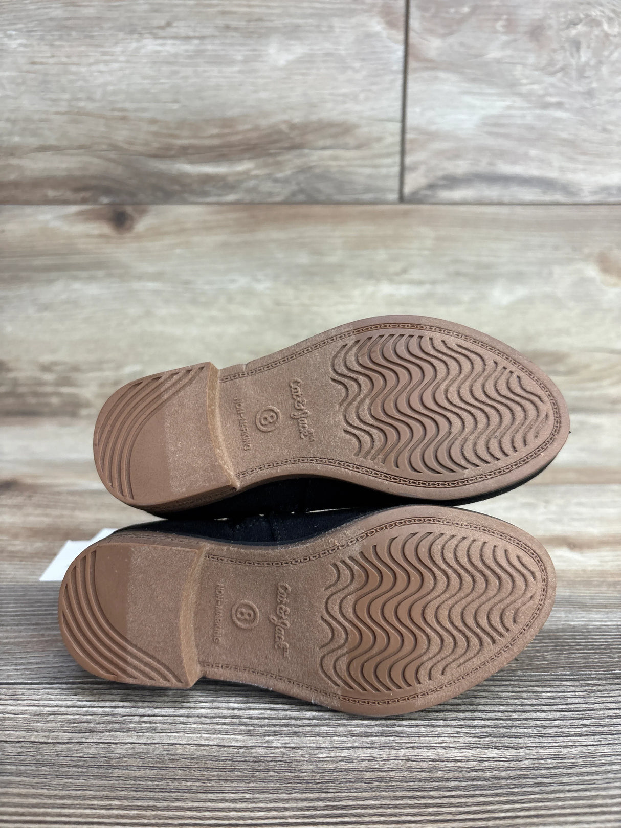 NEW Cat & Jack Penelope Zipper Booties Black sz 8c