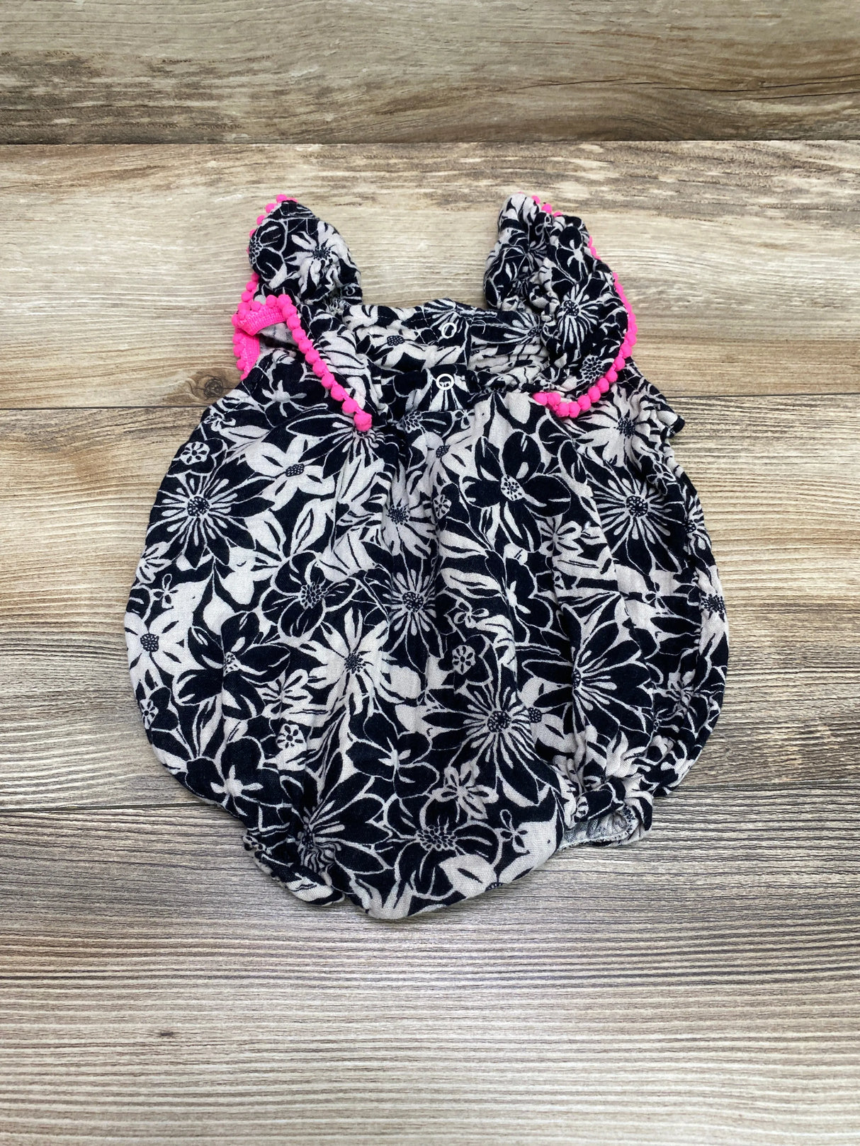 Cat & Jack Floral Bubble Romper Black sz 18m - Me n Mommy To Be