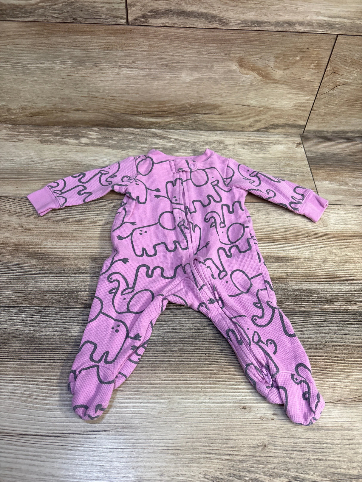 Carter's Waffle Knit Sleeper Pink sz 3m