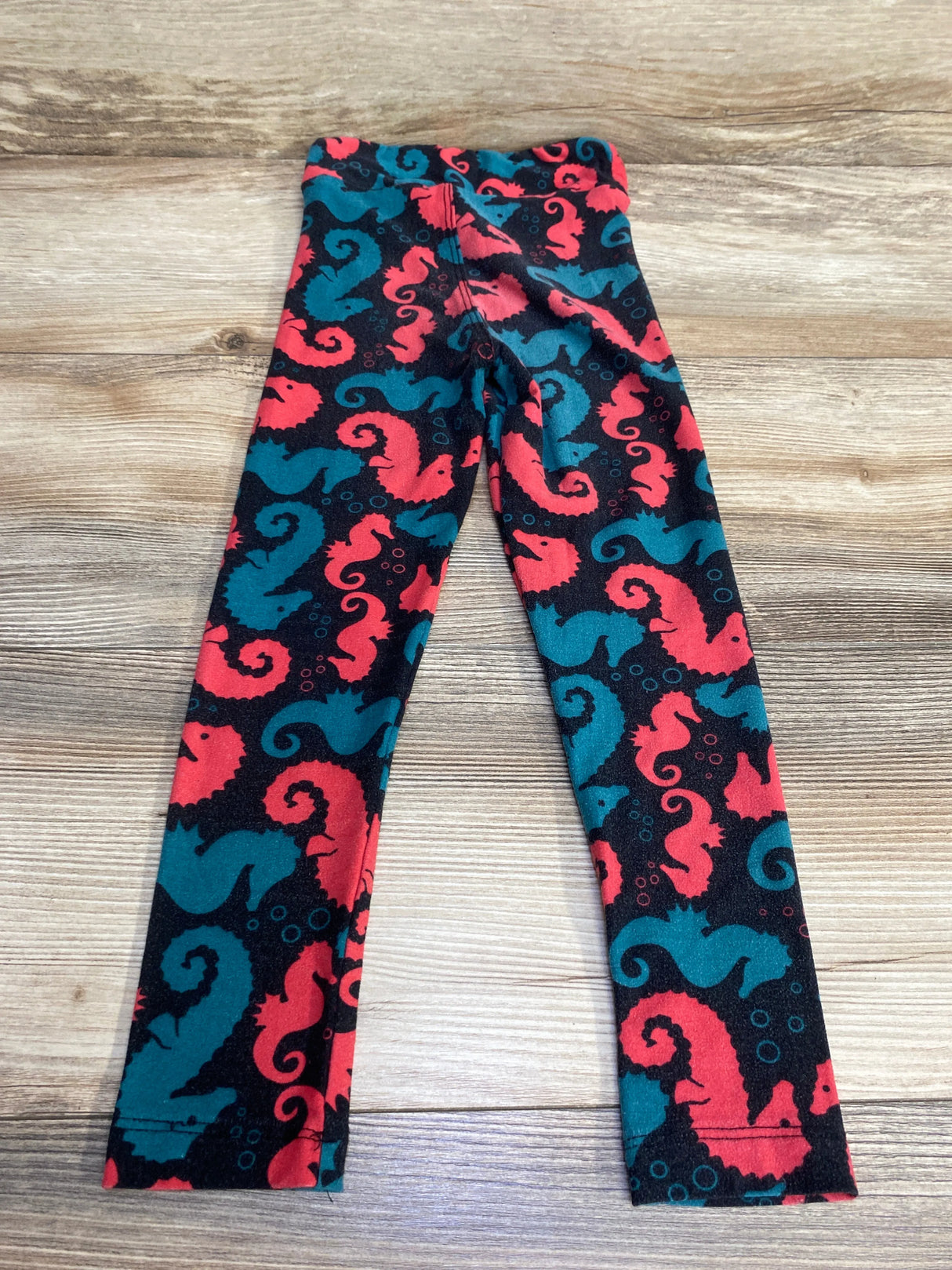 LulaRoe Sea Horse Leggings Black sz 3-5T - Me n Mommy To Be