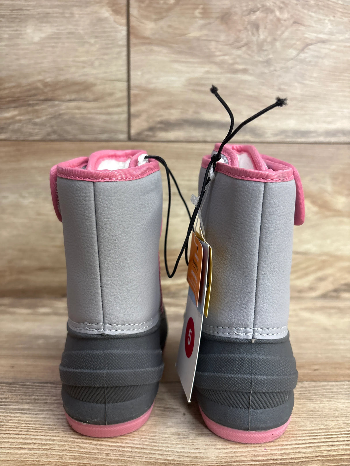 NEW Cat & Jack Lenny Winter Snow Boots Grey sz 5c