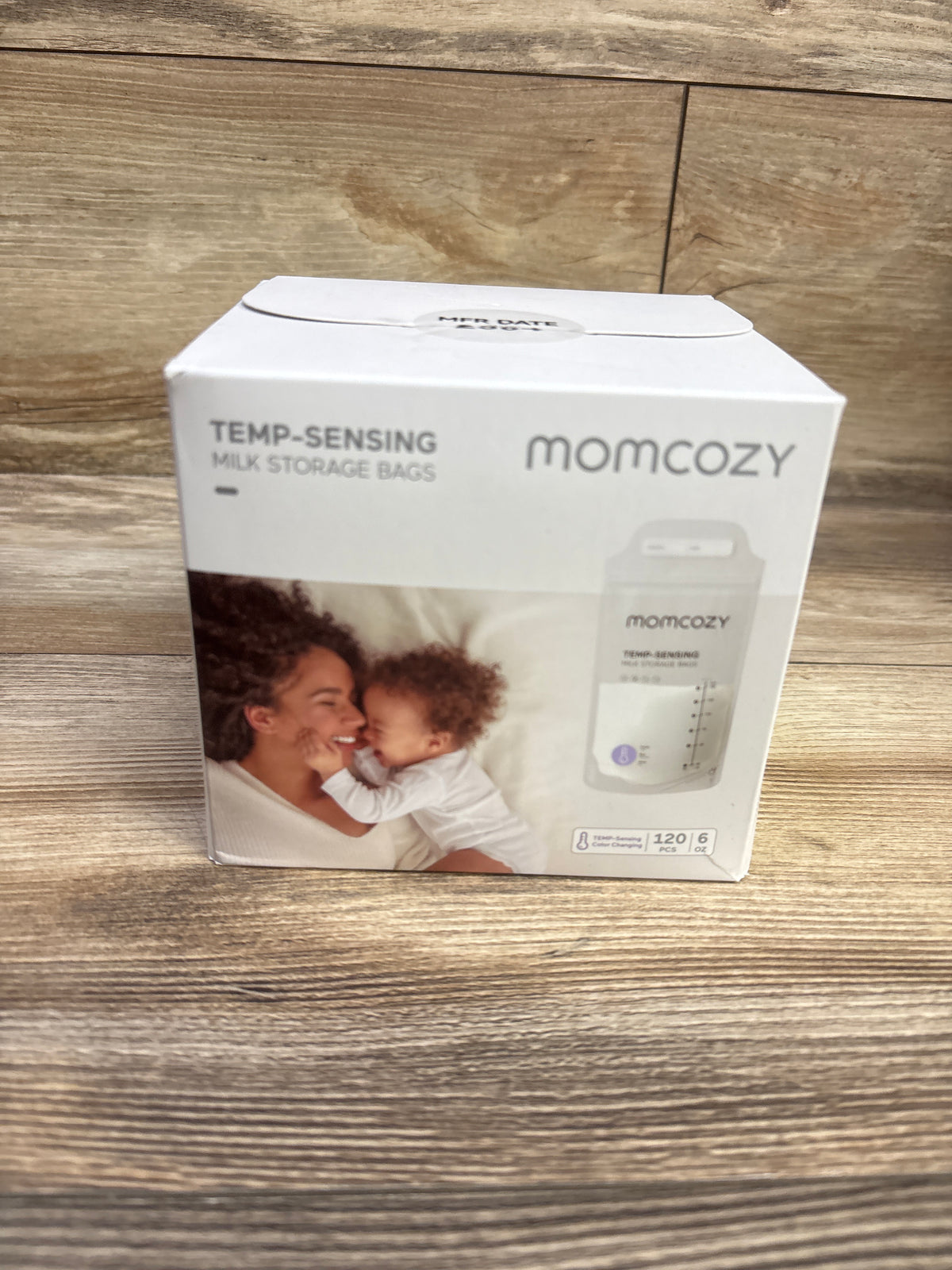 NEW Momcozy Temp-Sensing Breast Milk Storage Bags, 6oz 120ct.