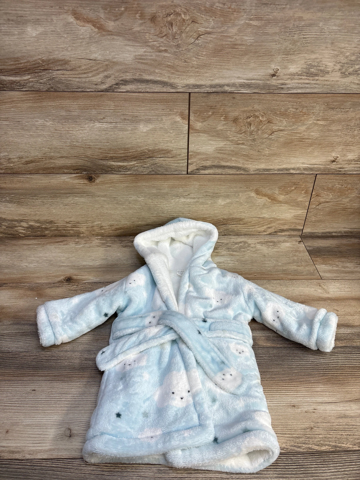 Blanket & Beyond Cloud Print Robe Blue sz 12m