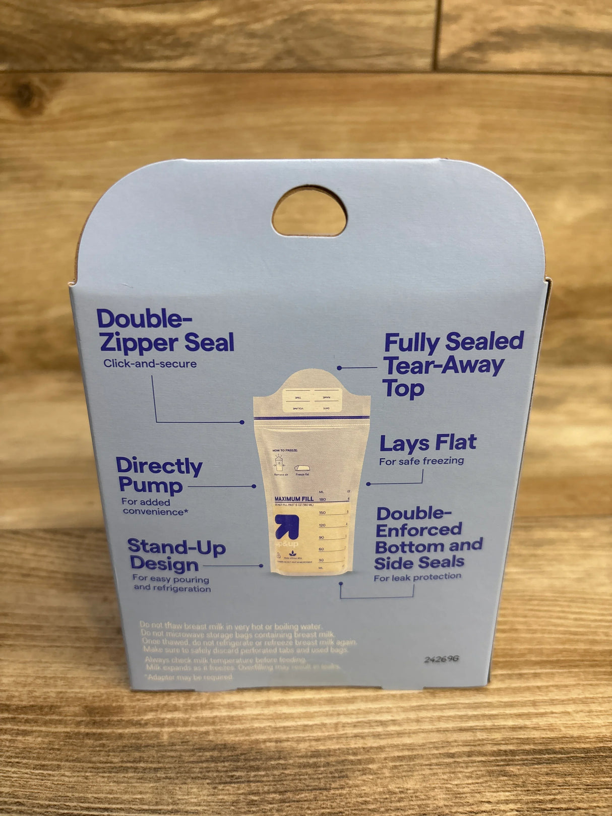 NEW Up&Up Breastmilk Storage Bags 6oz 50ct.