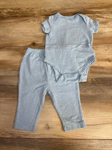Old Navy 2pc Bodysuit & Pants Blue sz 3-6m - Me n Mommy To Be
