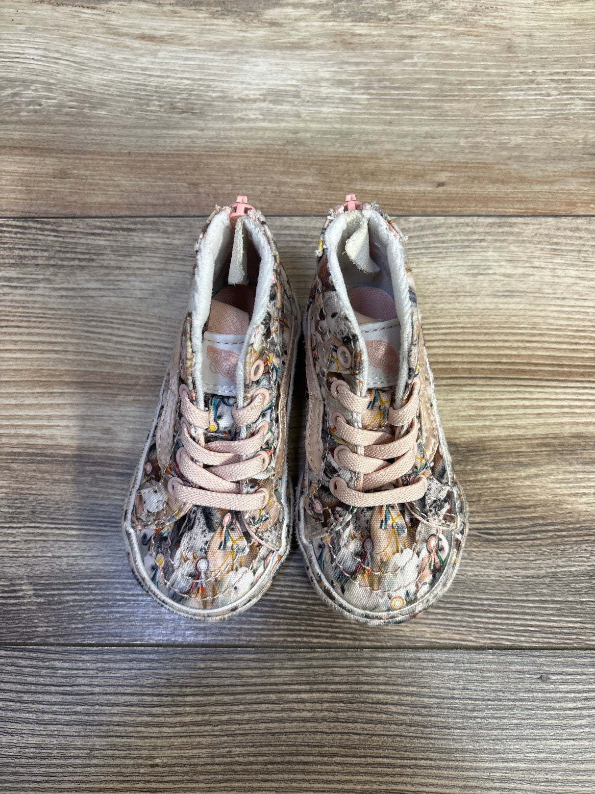 Vans x Molo Sk8-Hi Zip Horse Shoes Pink sz 5c
