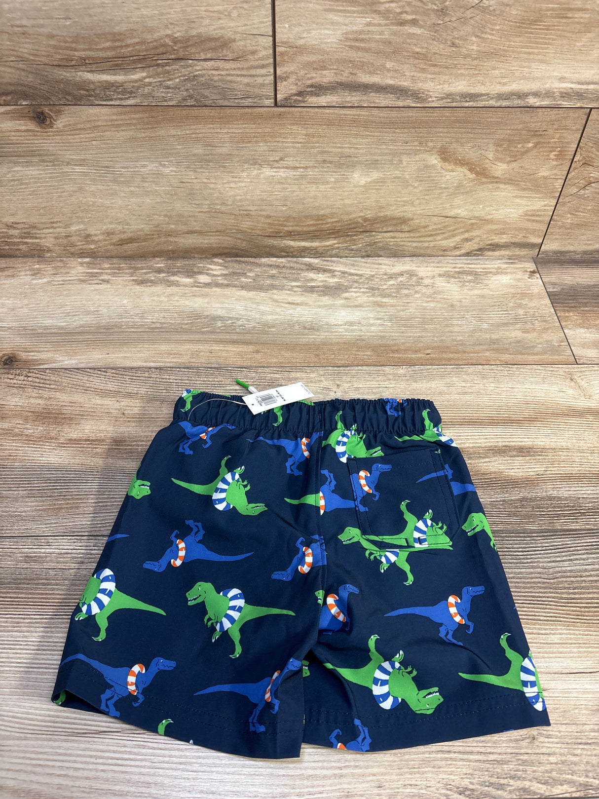 NEW Old Navy Dinosaur Print Swim Trunks Blue sz 3T