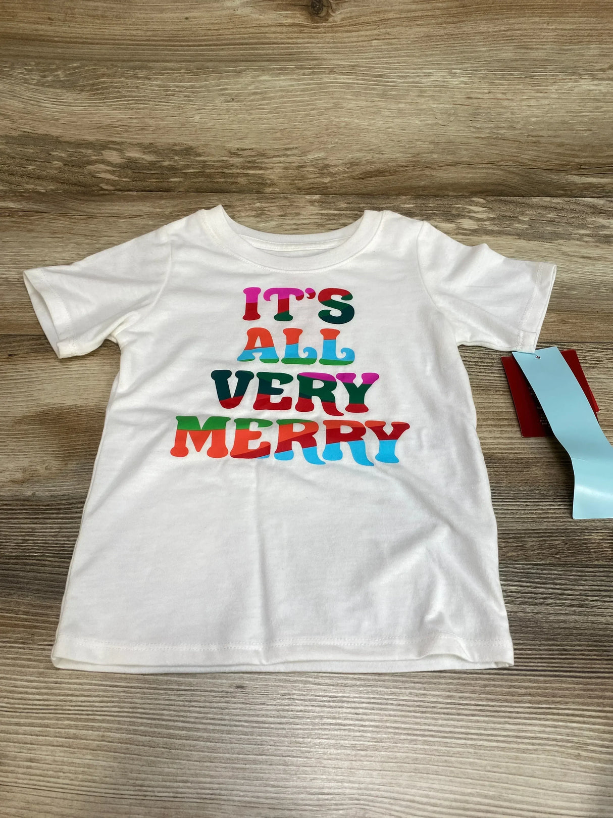 NEW Wondershop It's All Very Merry Shirt White sz 2T - Me n Mommy To Be