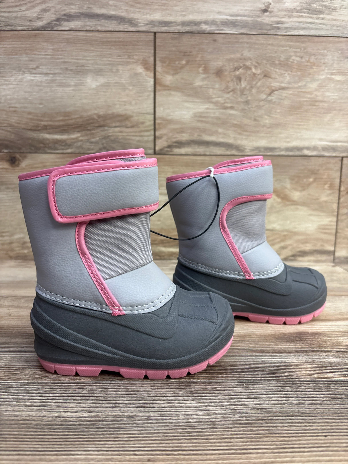 NEW Cat & Jack Lenny Winter Snow Boots Grey sz 6c