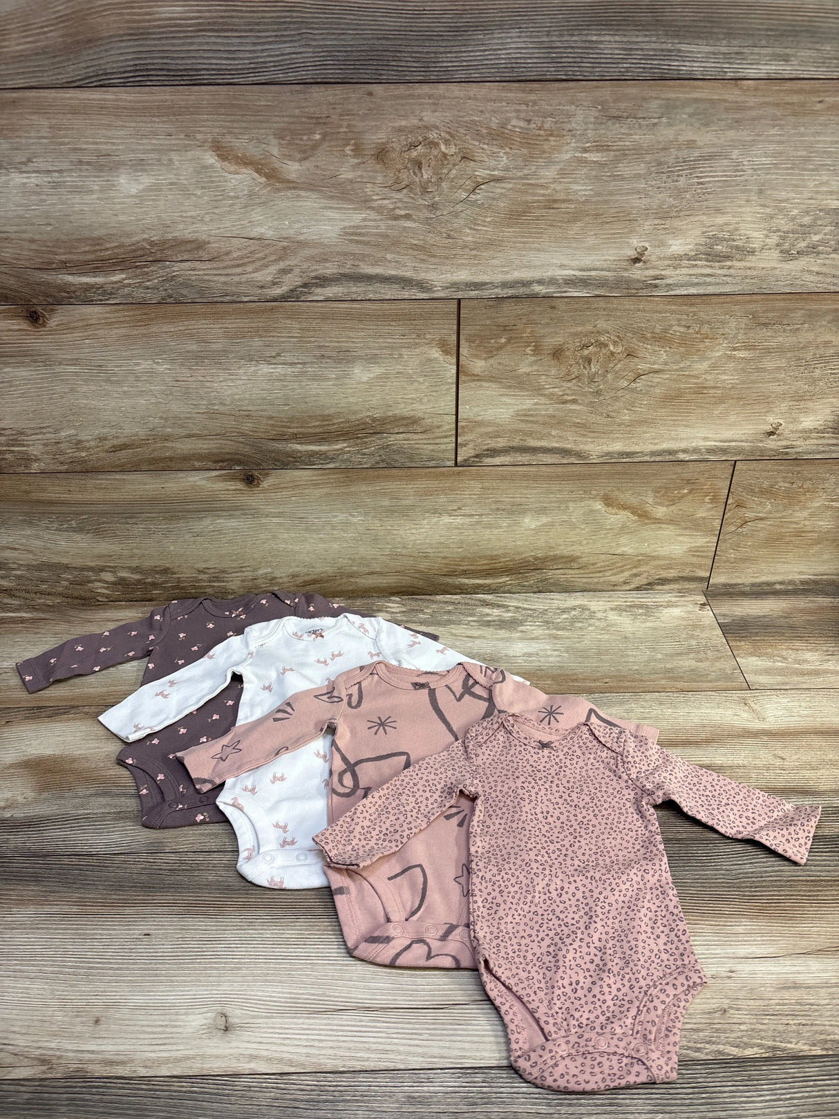 Carter's 4pk Bodysuit Set Pink sz 3m