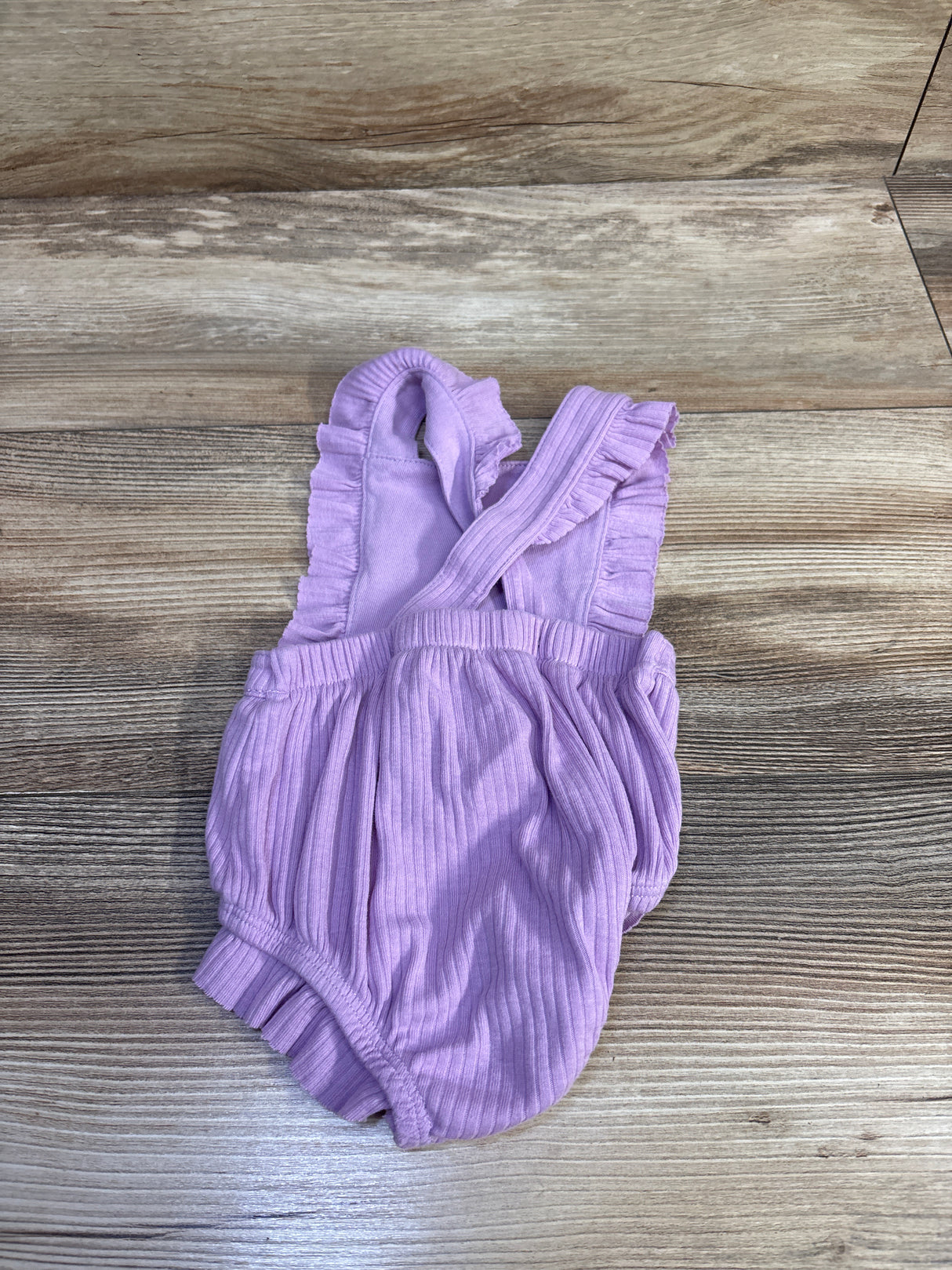 Cat & Jack Ribbed Bubble Romper Purple sz 0-3m